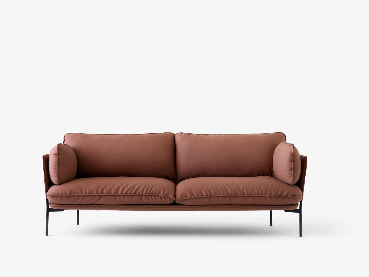 3-Sitzer Sofa CLOUD LN3.2 gepolstert mit schwarzem Gestell