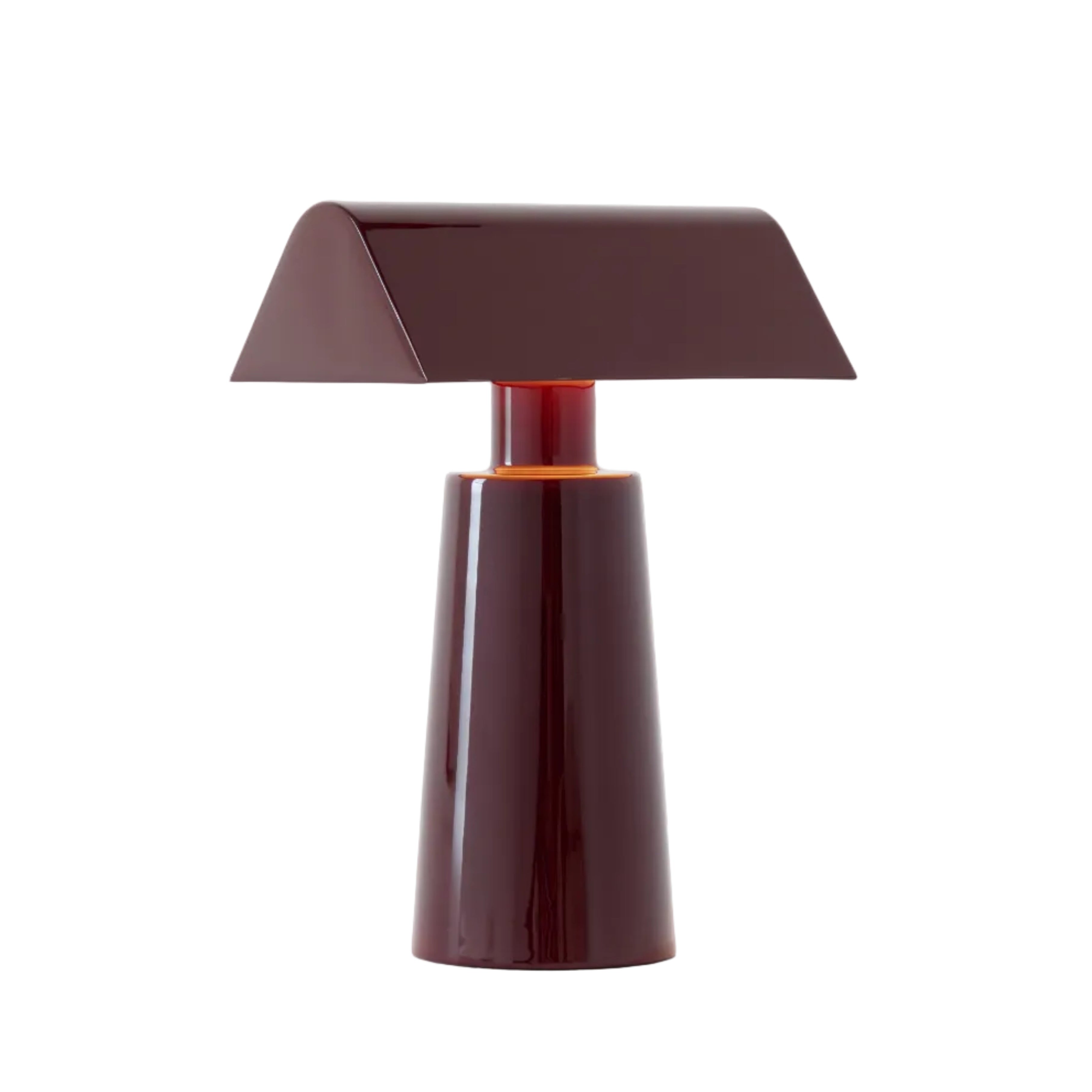 Tragbare Lampe CARET MF1 in Bordeauxrot