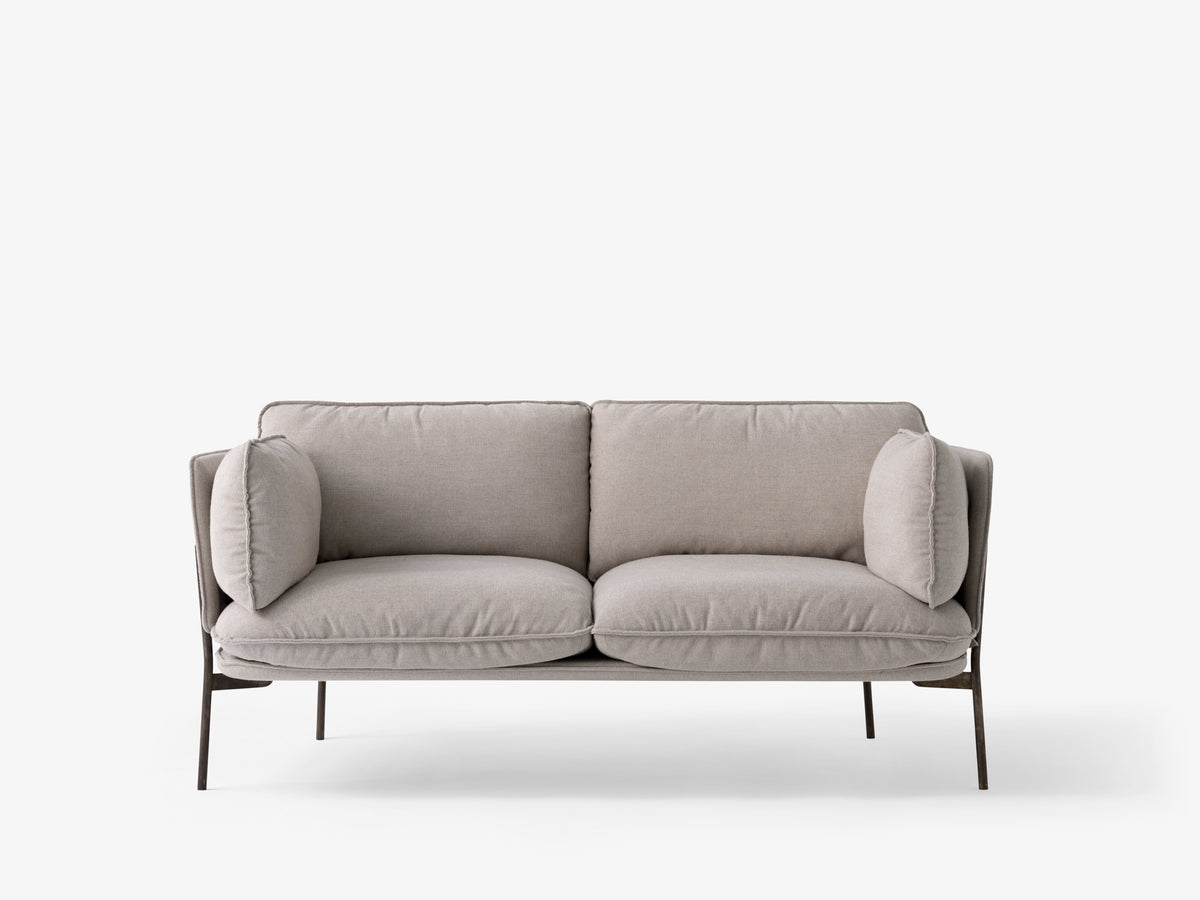 Zweisitzer-Sofa CLOUD LN2 mit schwarzem Gestell