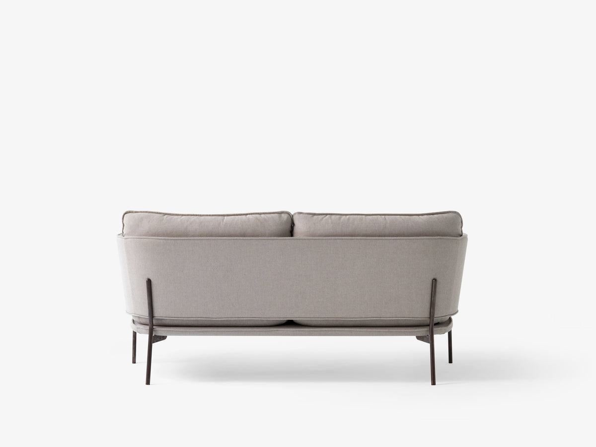 Zweisitzer-Sofa CLOUD LN2 mit schwarzem Gestell
