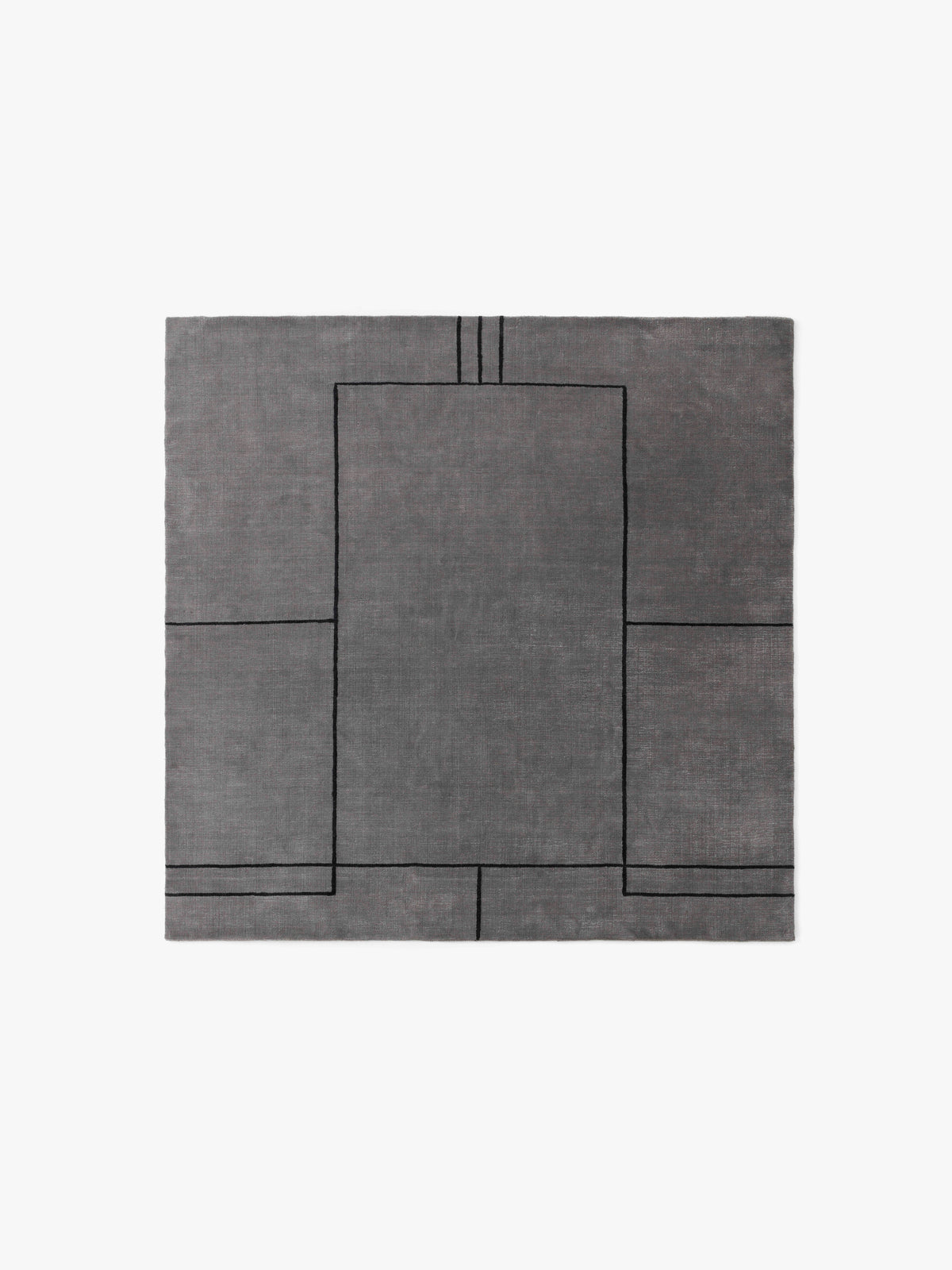 Teppich CRUISE in Graphit mit Schwarz