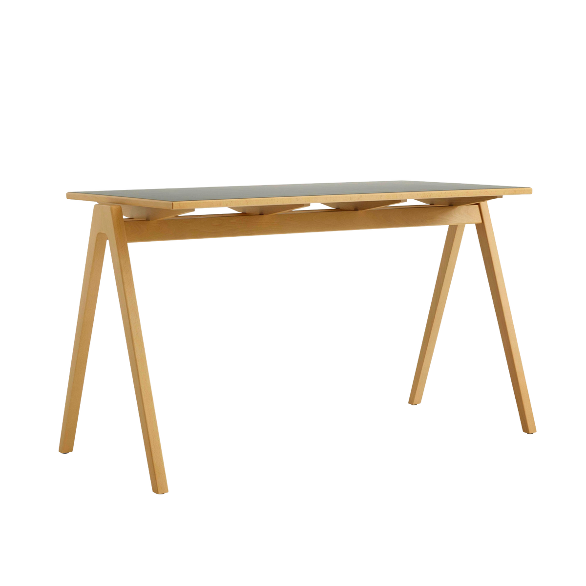 Tisch DAYSTAK RD2 aus Buchenholz mit laminiertem Tischplatte