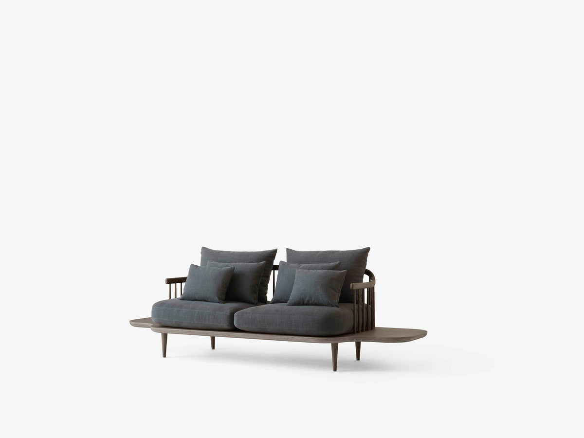 3-Sitzer Sofa FLY SC3 mit rauchfarbener Eichenbasis