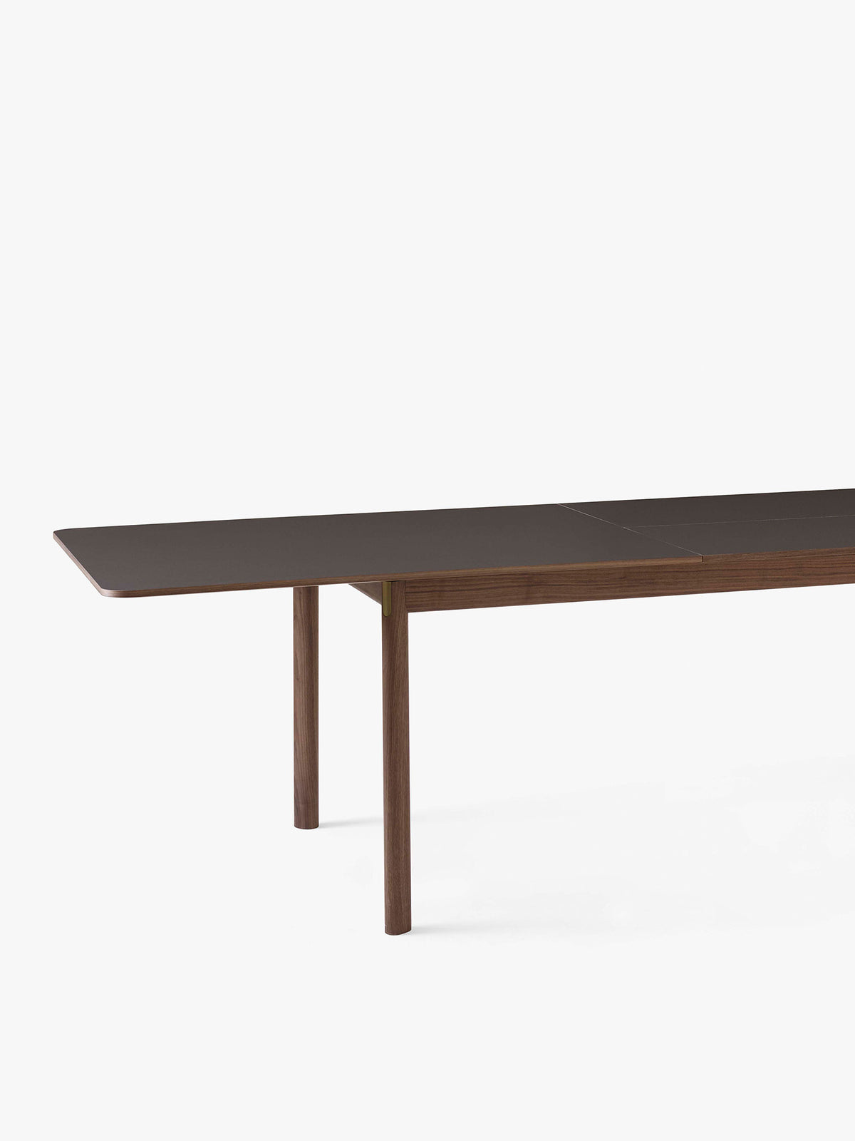 Ausziehbarer Tisch PATCH mit beigem Laminatplatte und Eichenbasis