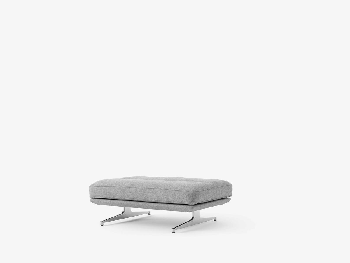 Hocker INLAND AV32 gepolstert mit Aluminiumgestell