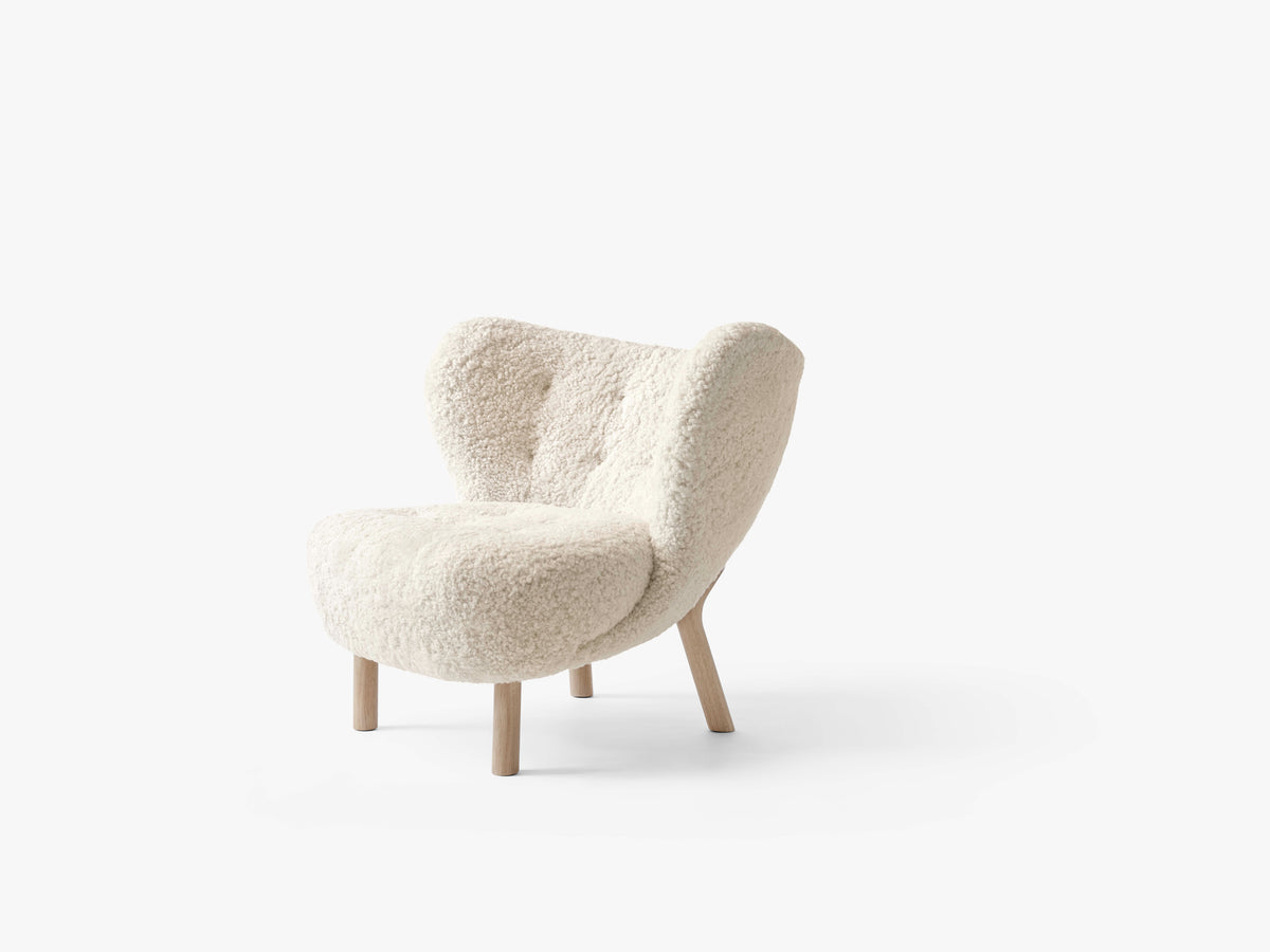 Sessel LITTLE PETRA VB1 gepolstert mit Eichen-Gestell
