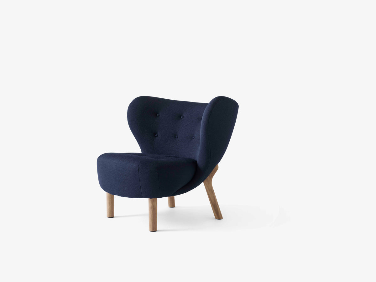 Sessel LITTLE PETRA VB1 gepolstert mit Eichen-Gestell