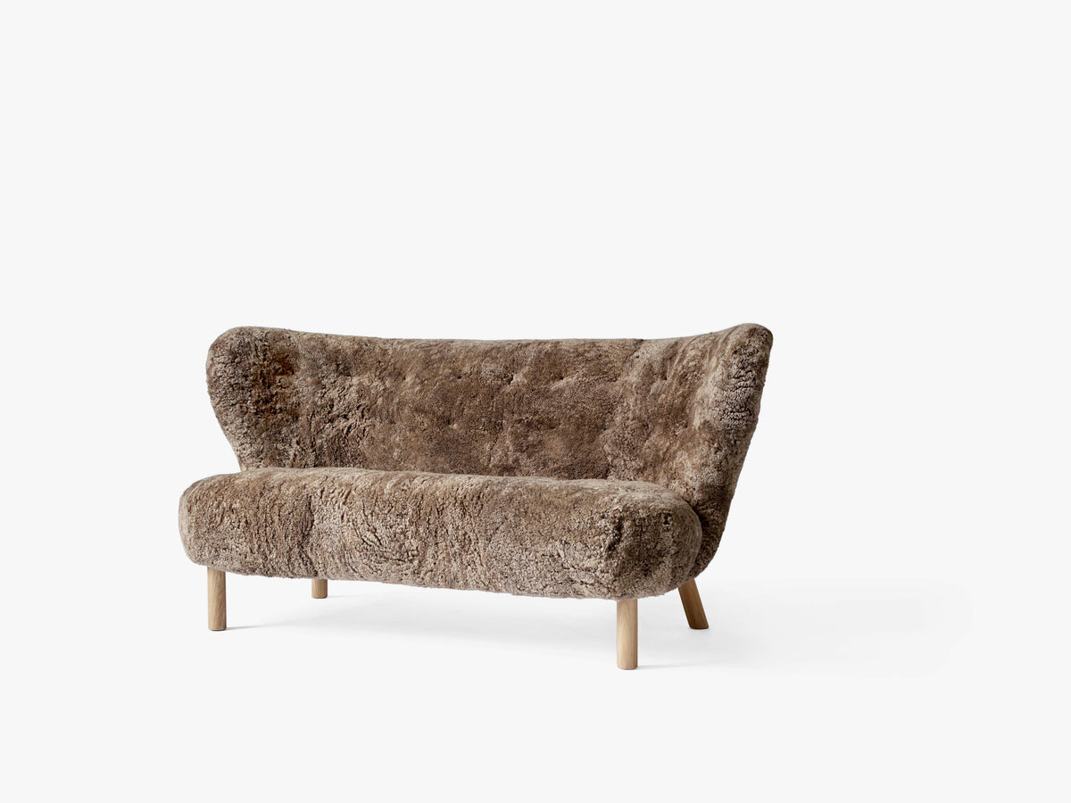Zweisitzer-Sofa LITTLE PETRA VB2 mit Eichenholzgestell