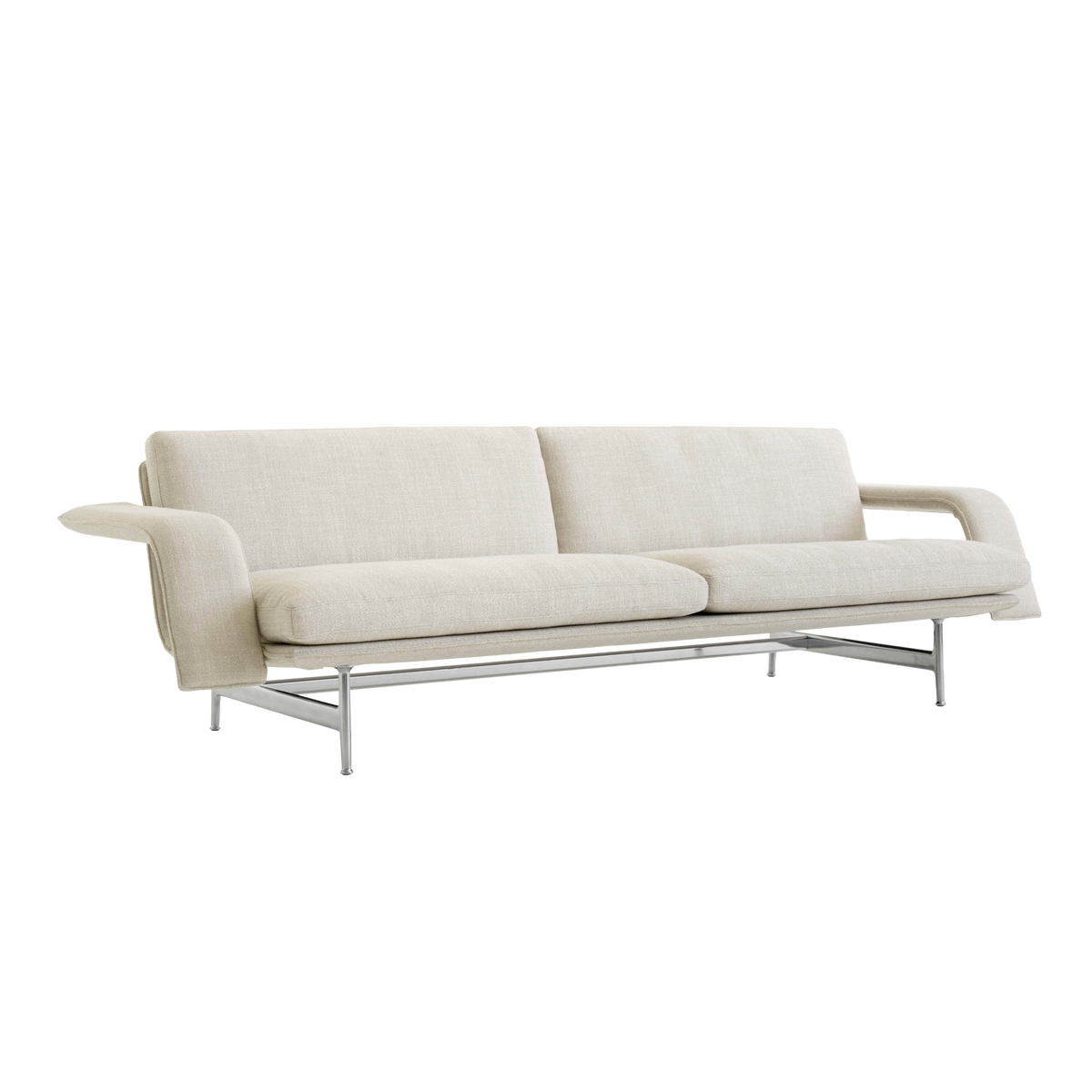 Sofa für 3 Personen MEANTIME AV31 gepolstert mit Aluminiumgestell