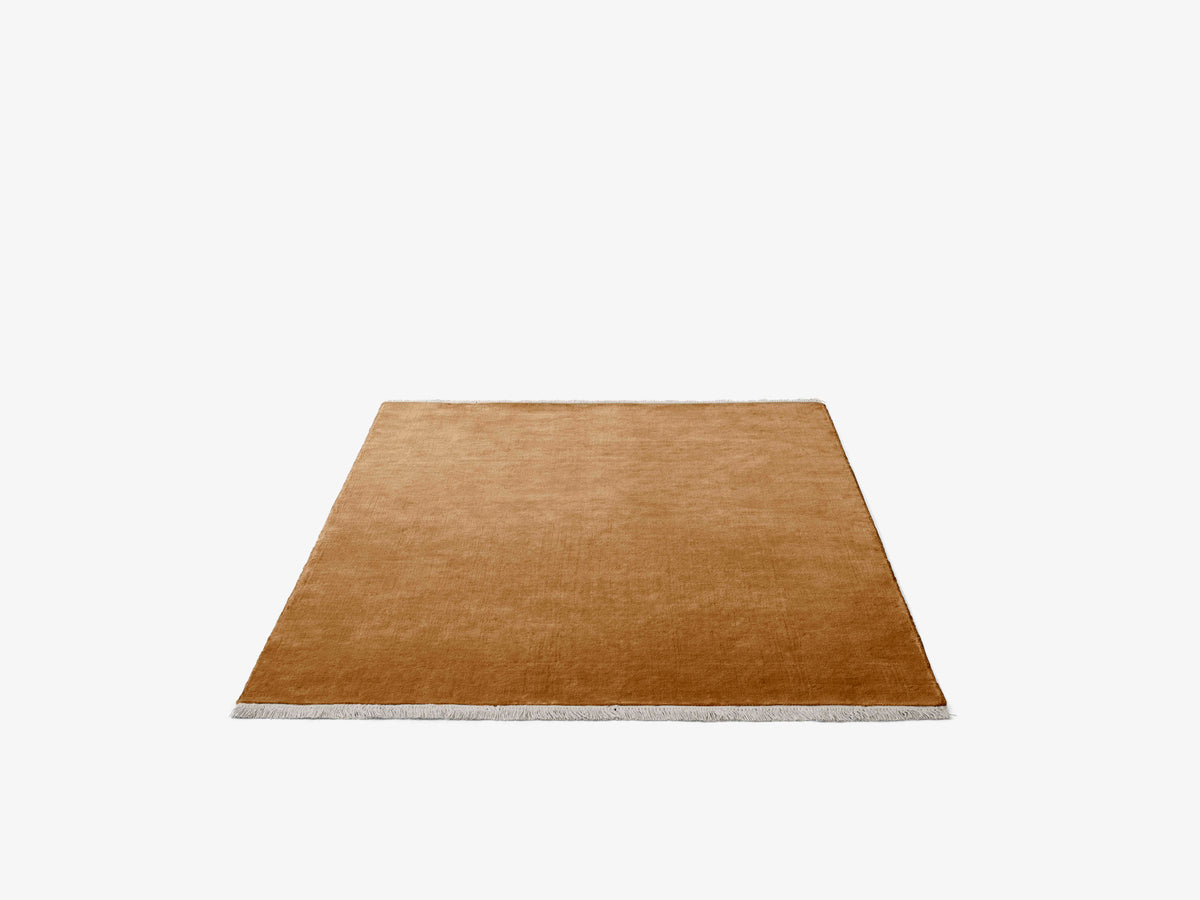 Teppich mit Fransen THE MOOR goldbraun