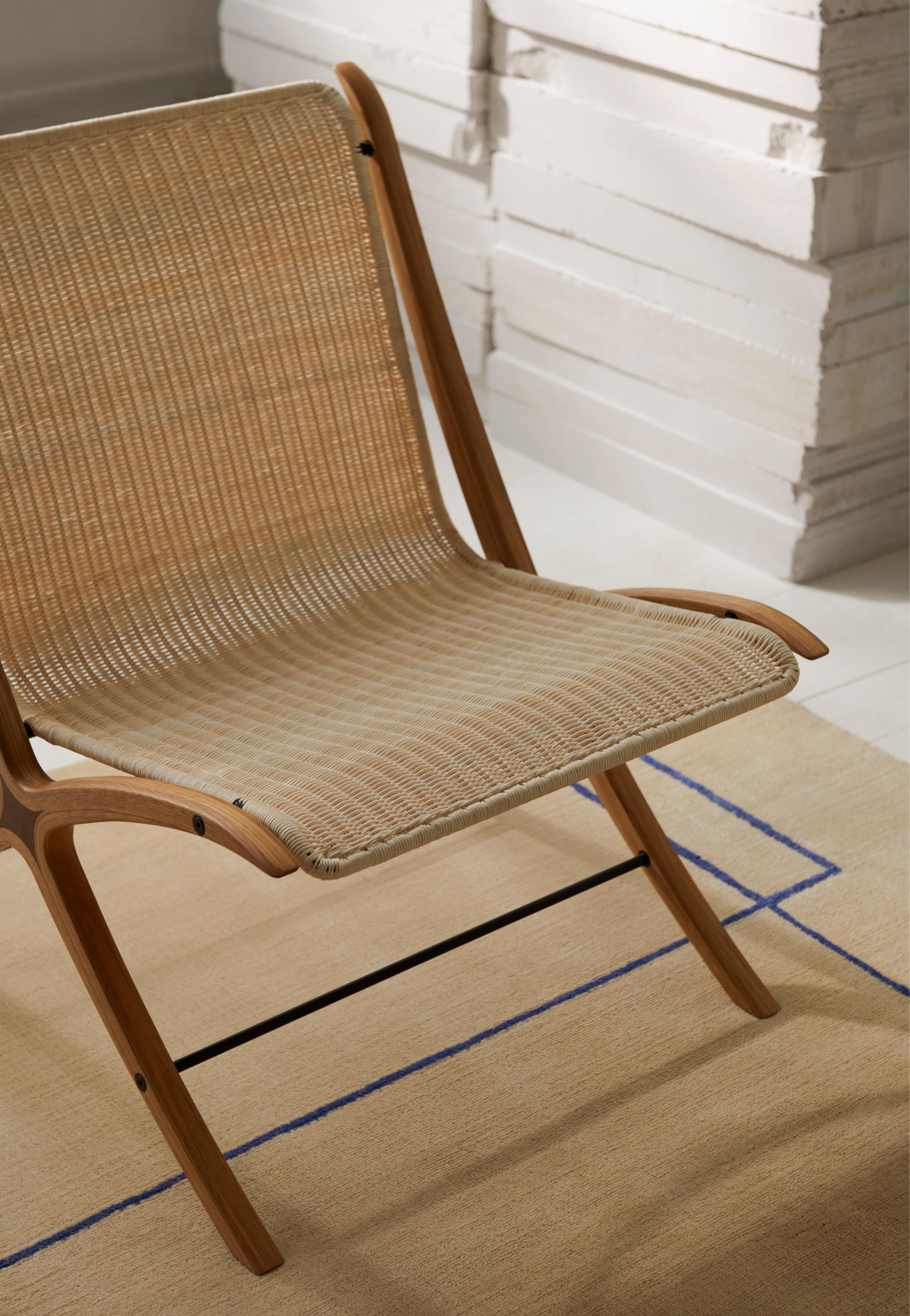 Sessel X HM10 mit Rattansitz und Holzgestell