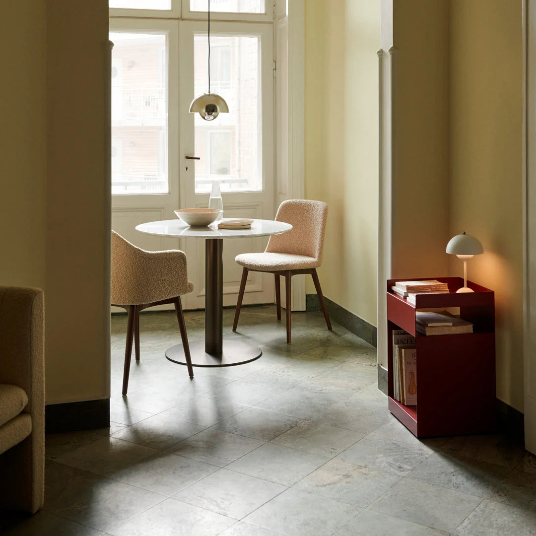 Stuhl RELY HW73 gepolstert mit Eichen-Gestell