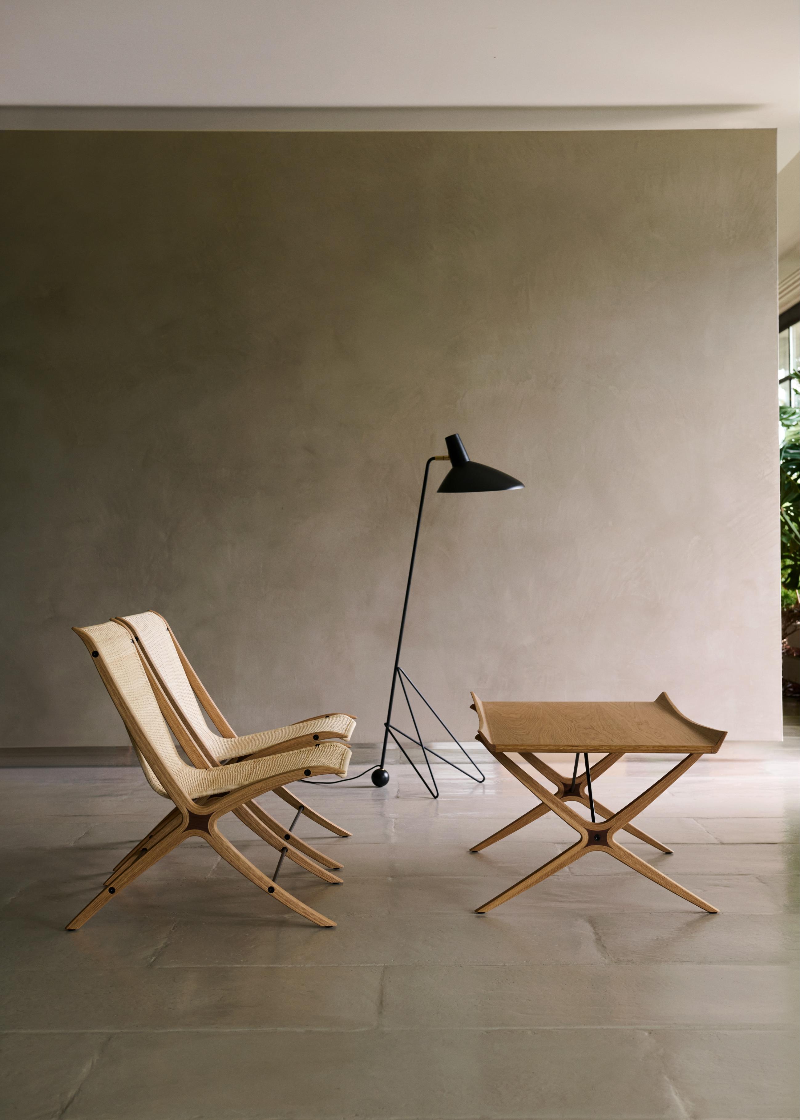 Sessel X HM10 mit Rattansitz und Holzgestell