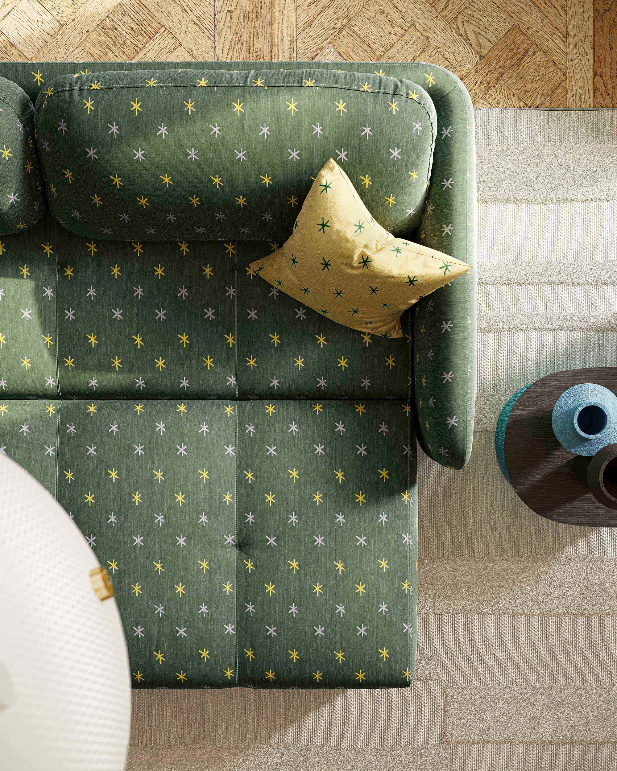 Sofa z funkcją spania VERTO tapicerowany
