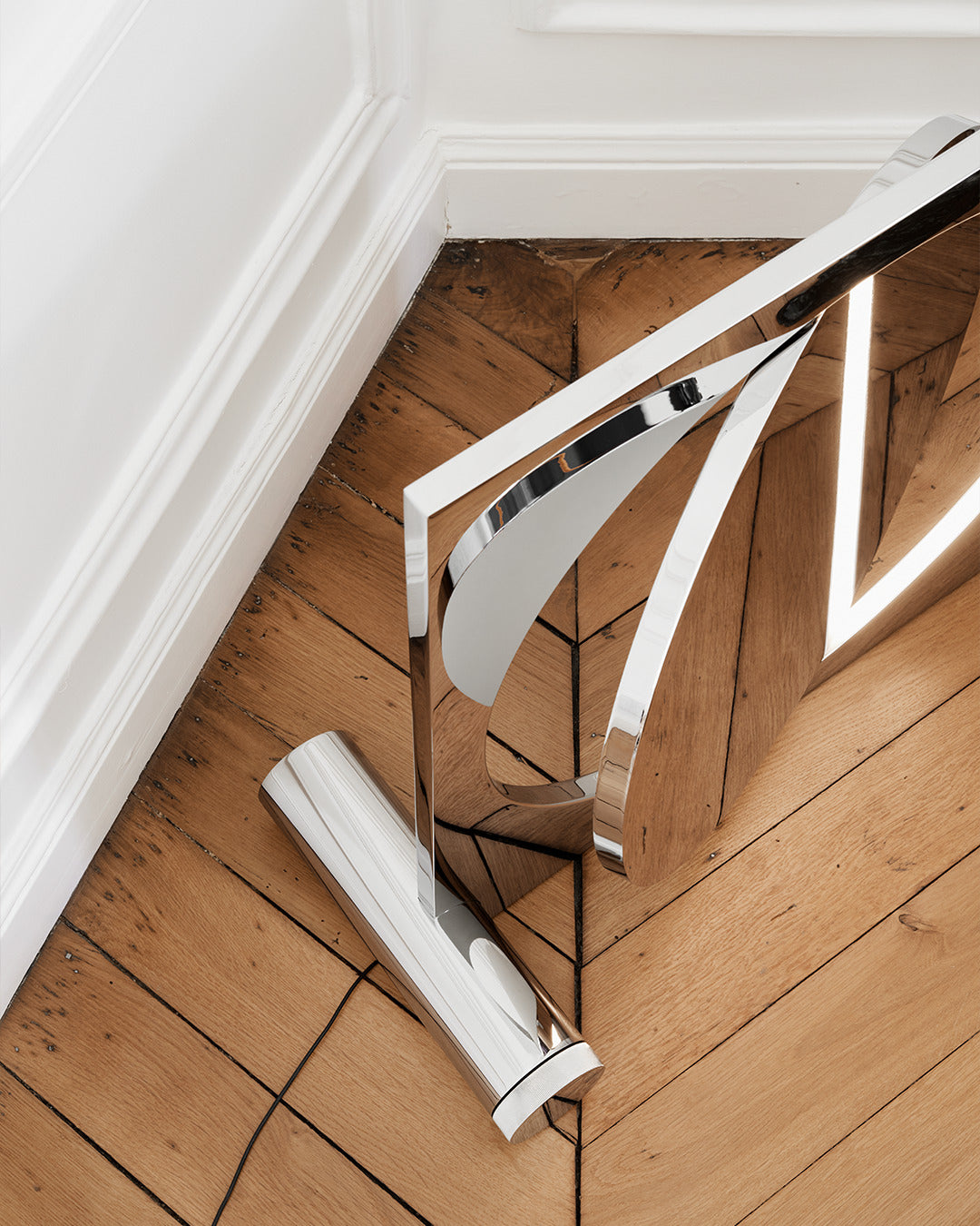 Stehlampe MOONSETTER verchromt