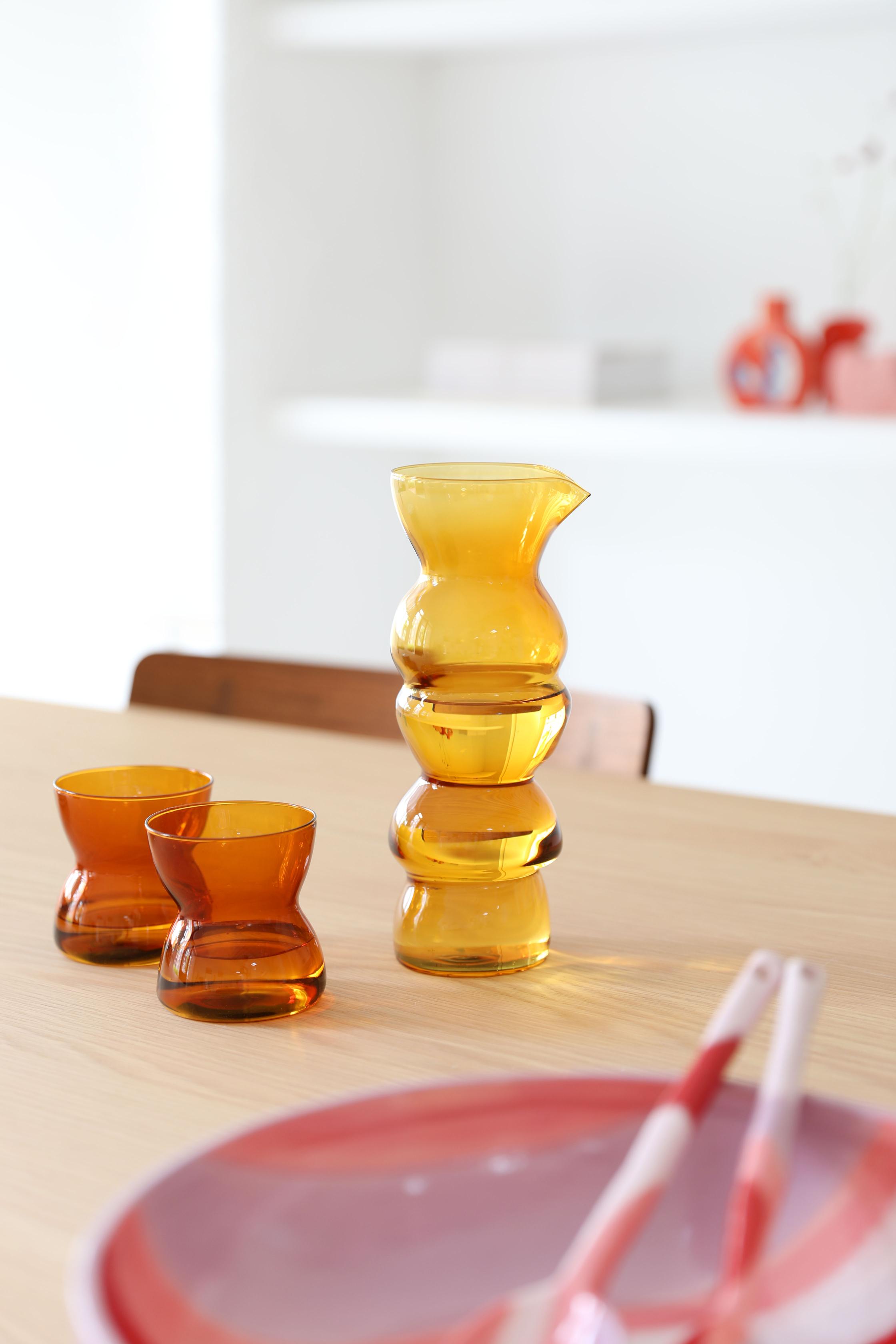 TOTEM Amber Glass Carafe