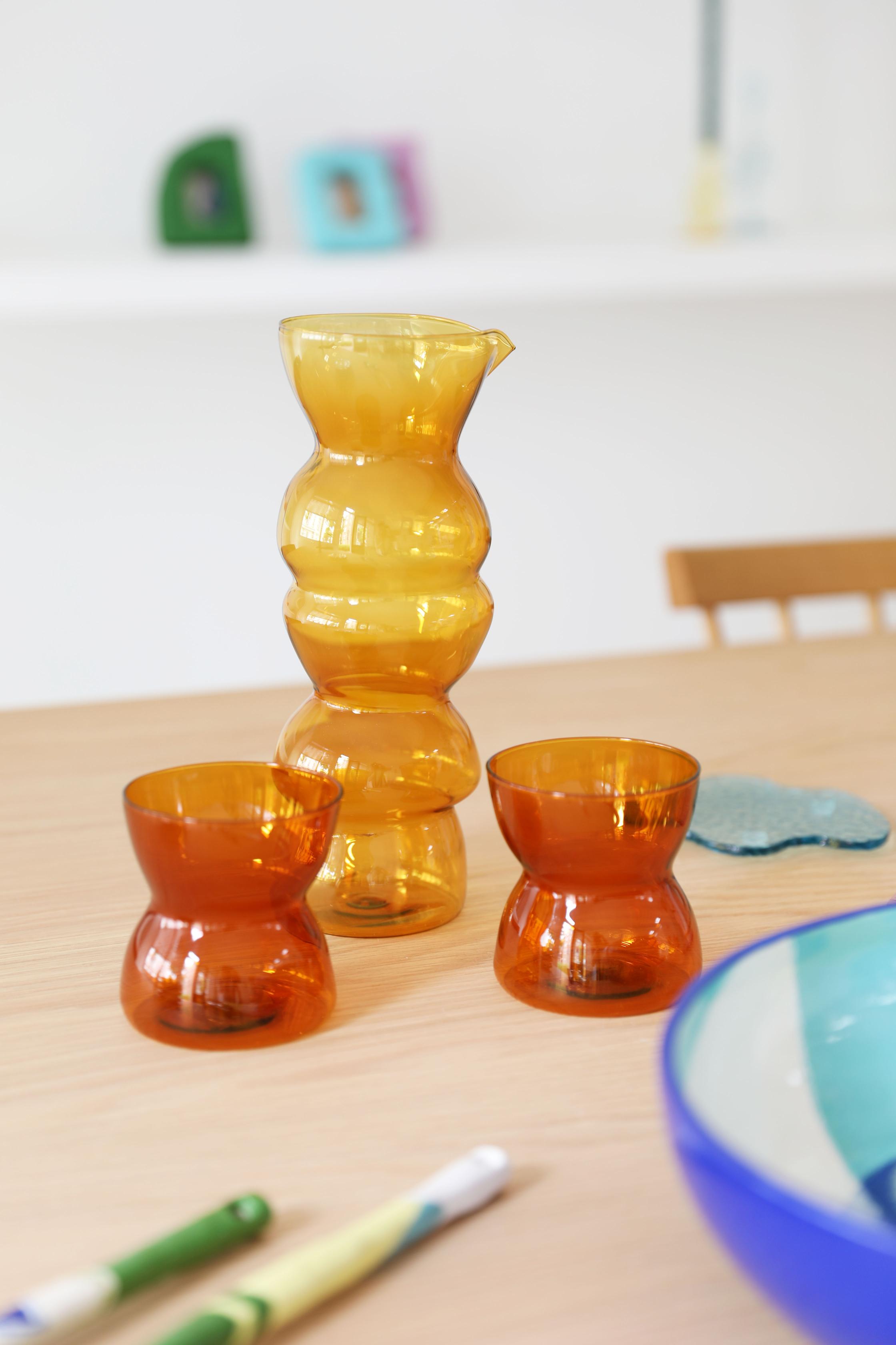 TOTEM Amber Glass Carafe