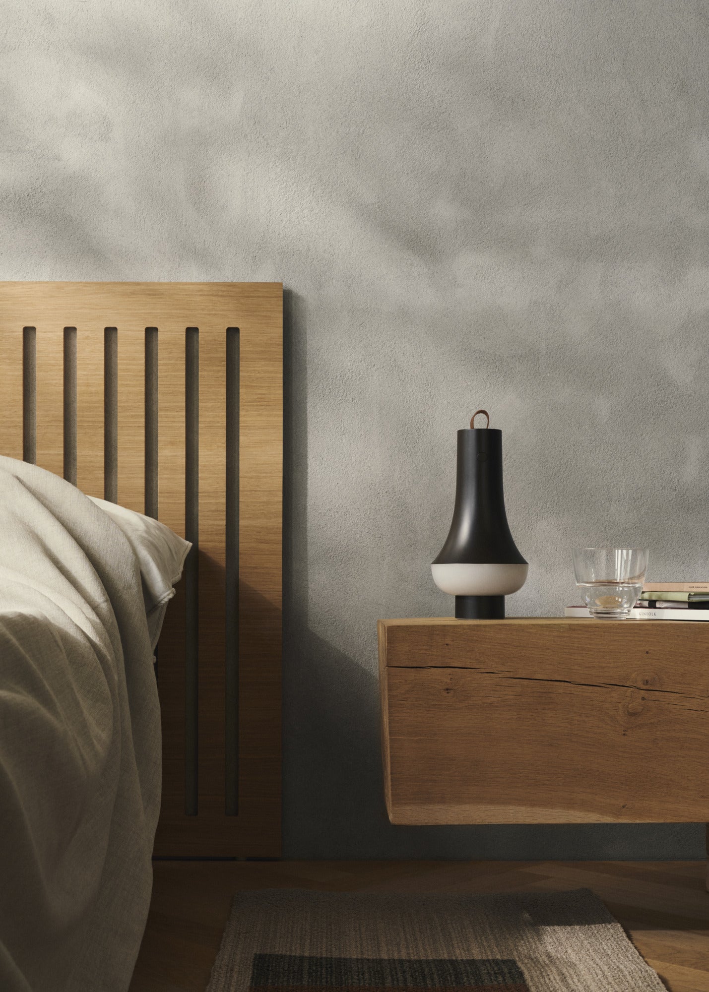 Portable lamp TOMOSHI dark brown