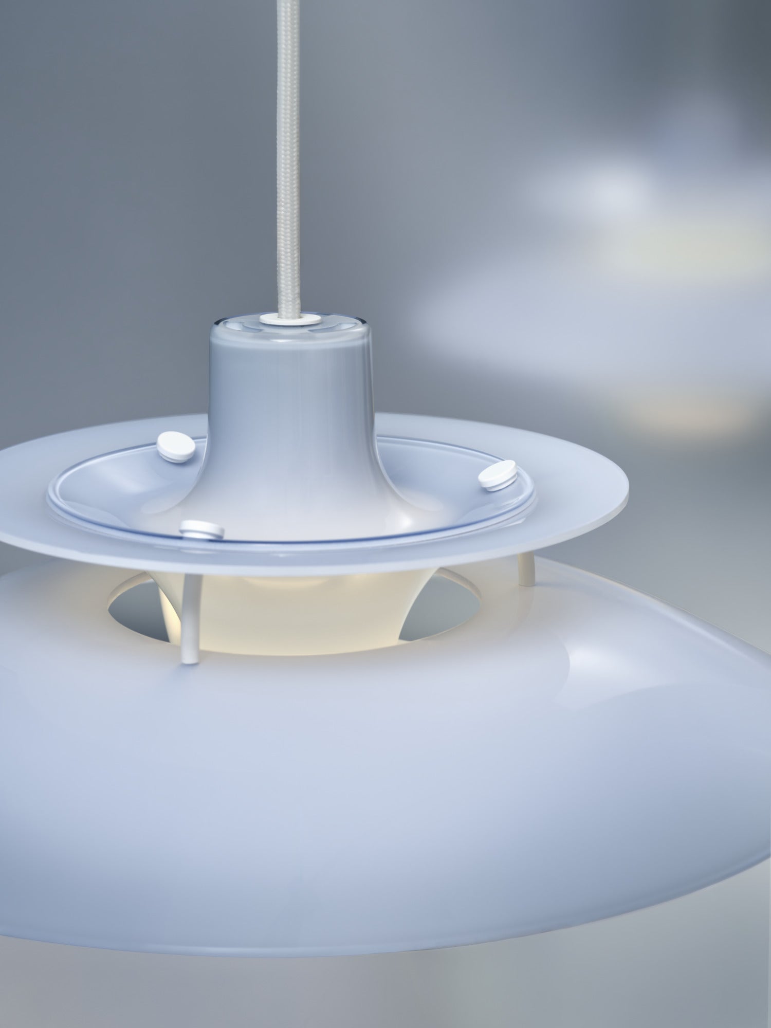 Lampa wisząca PH 5 OPAL błękitny
