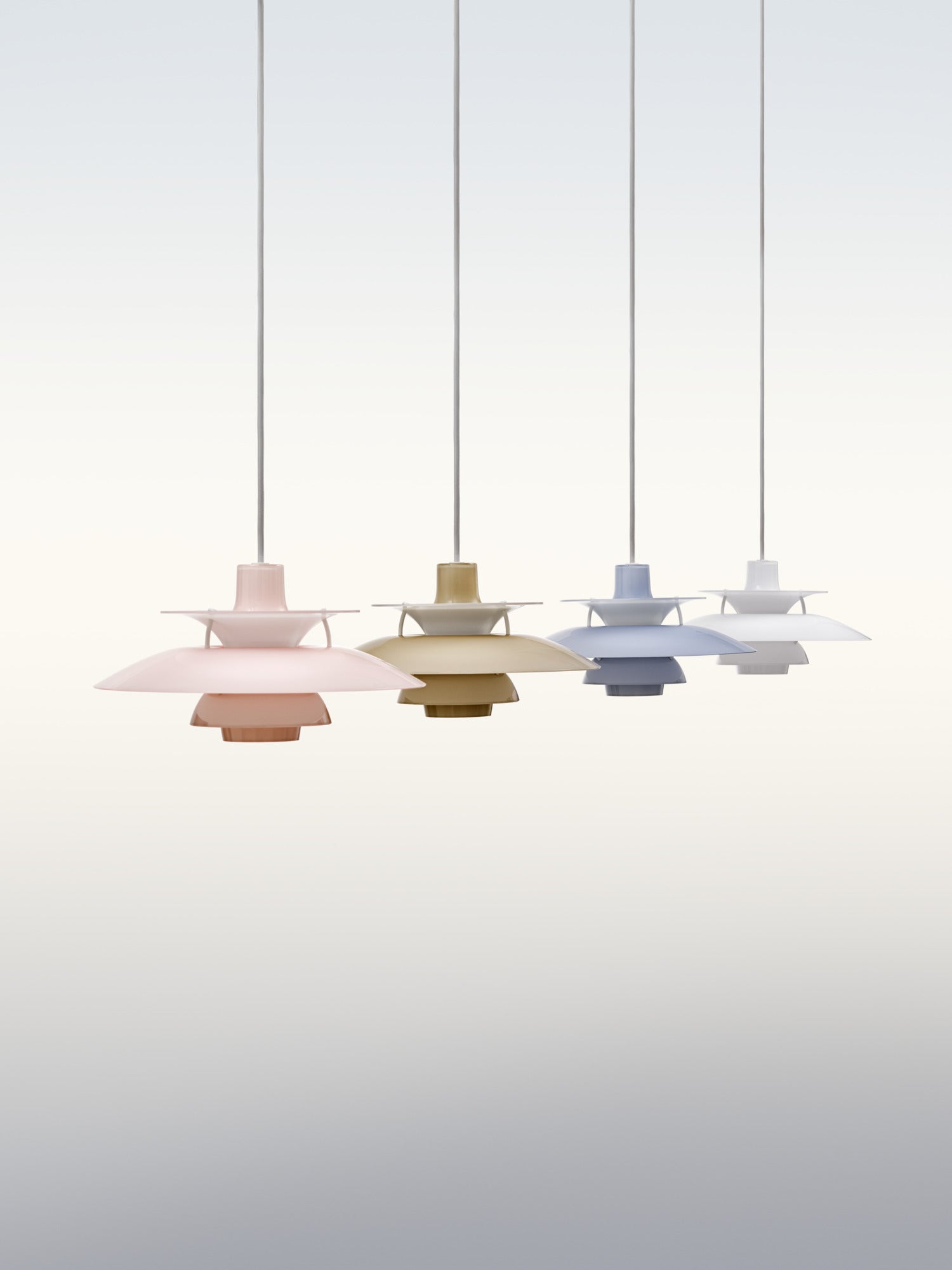 Lampa wisząca PH 5 OPAL błękitny
