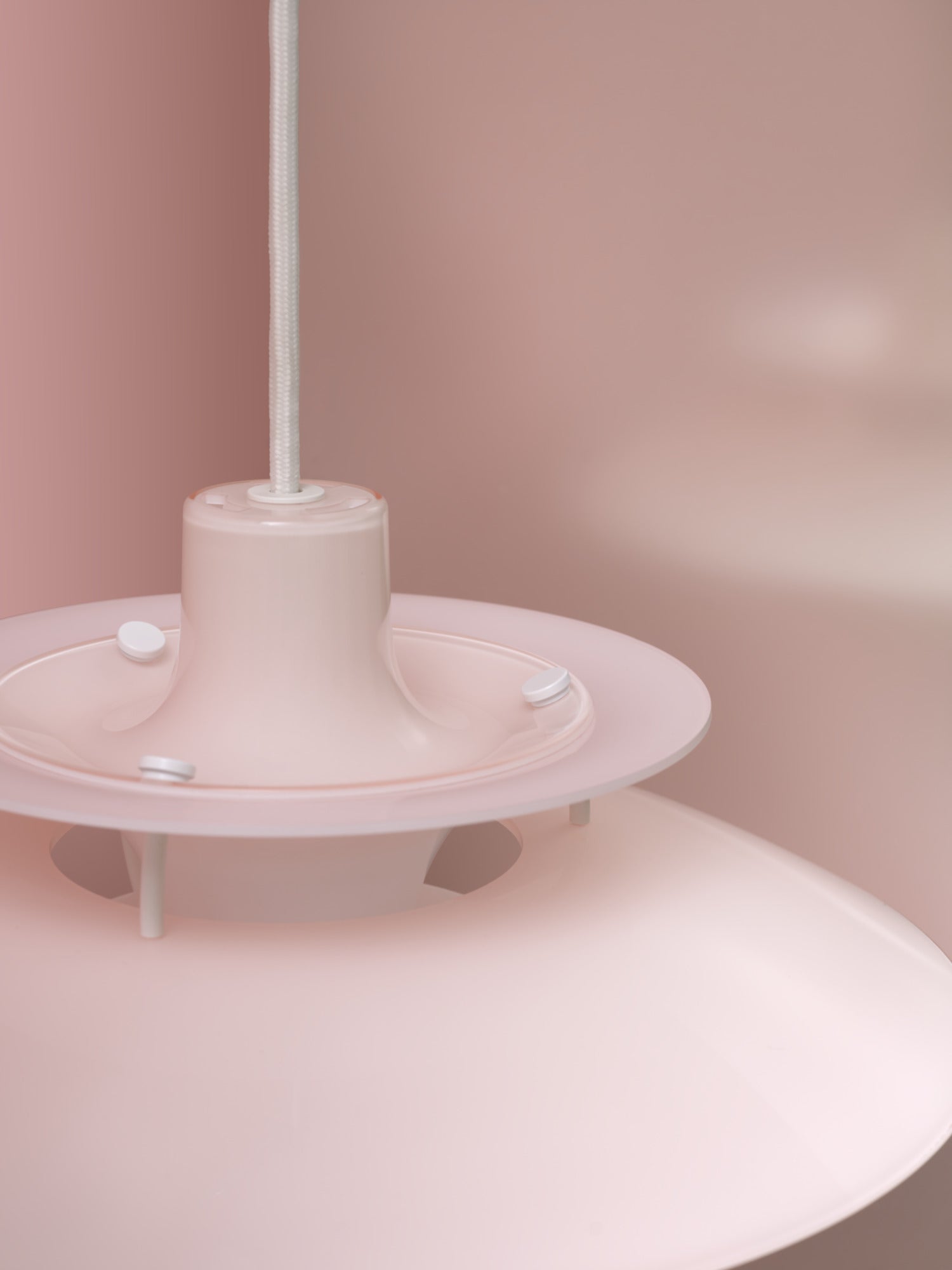 Hanging lamp PH 5 OPAL light pink