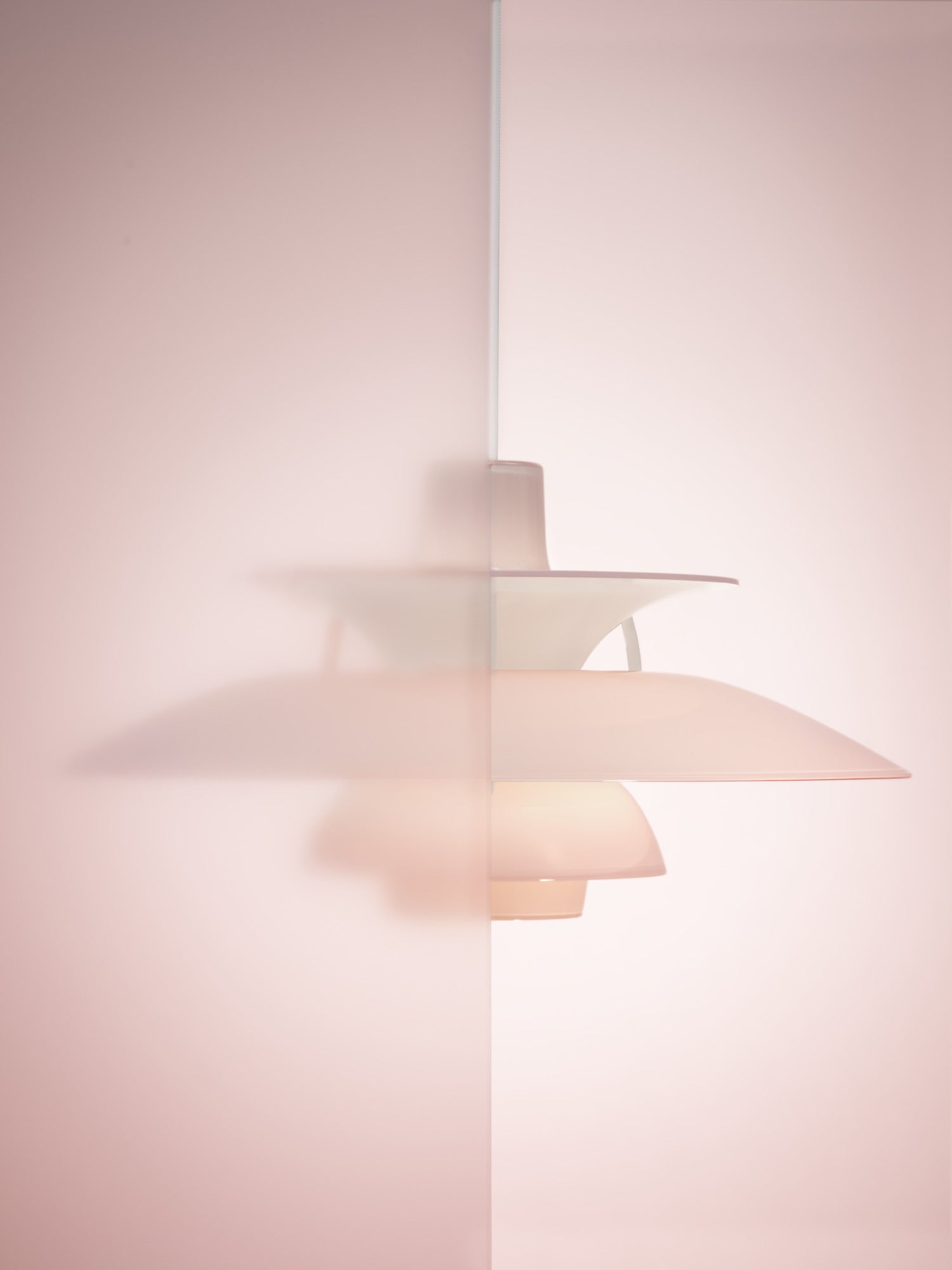 Hanging lamp PH 5 OPAL light pink