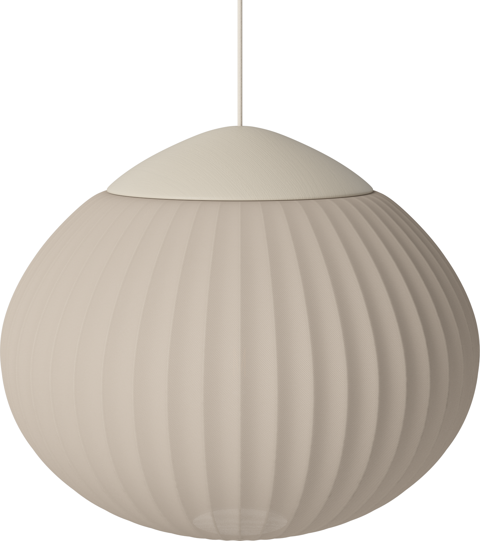 Acorn Beige Ribbon Hanging Lampe