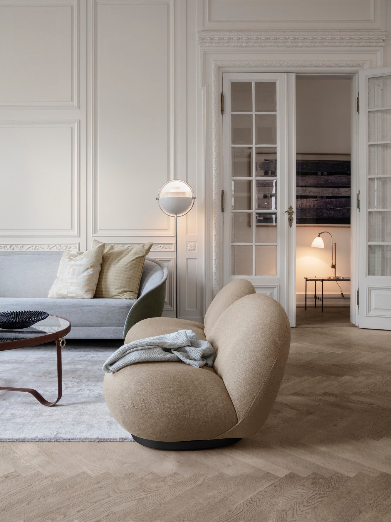 MULTI-LITE brass floor lamp