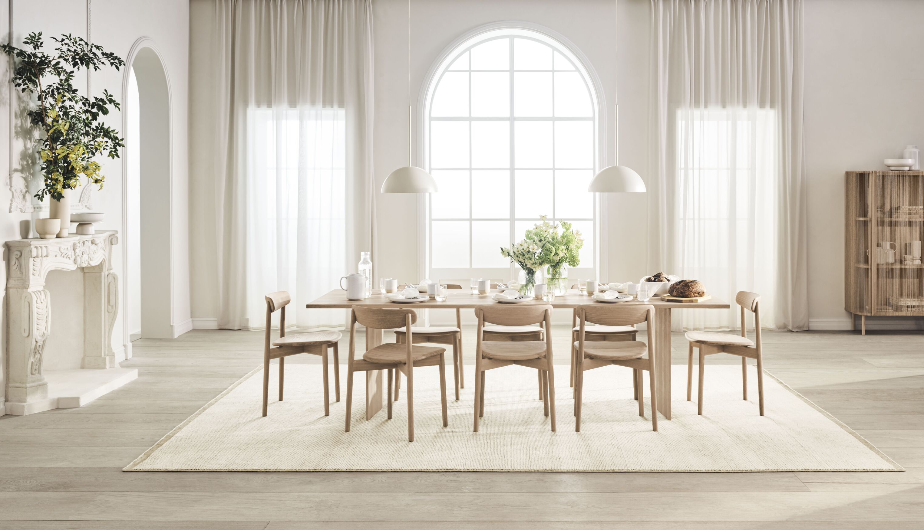 Vilde beige rug