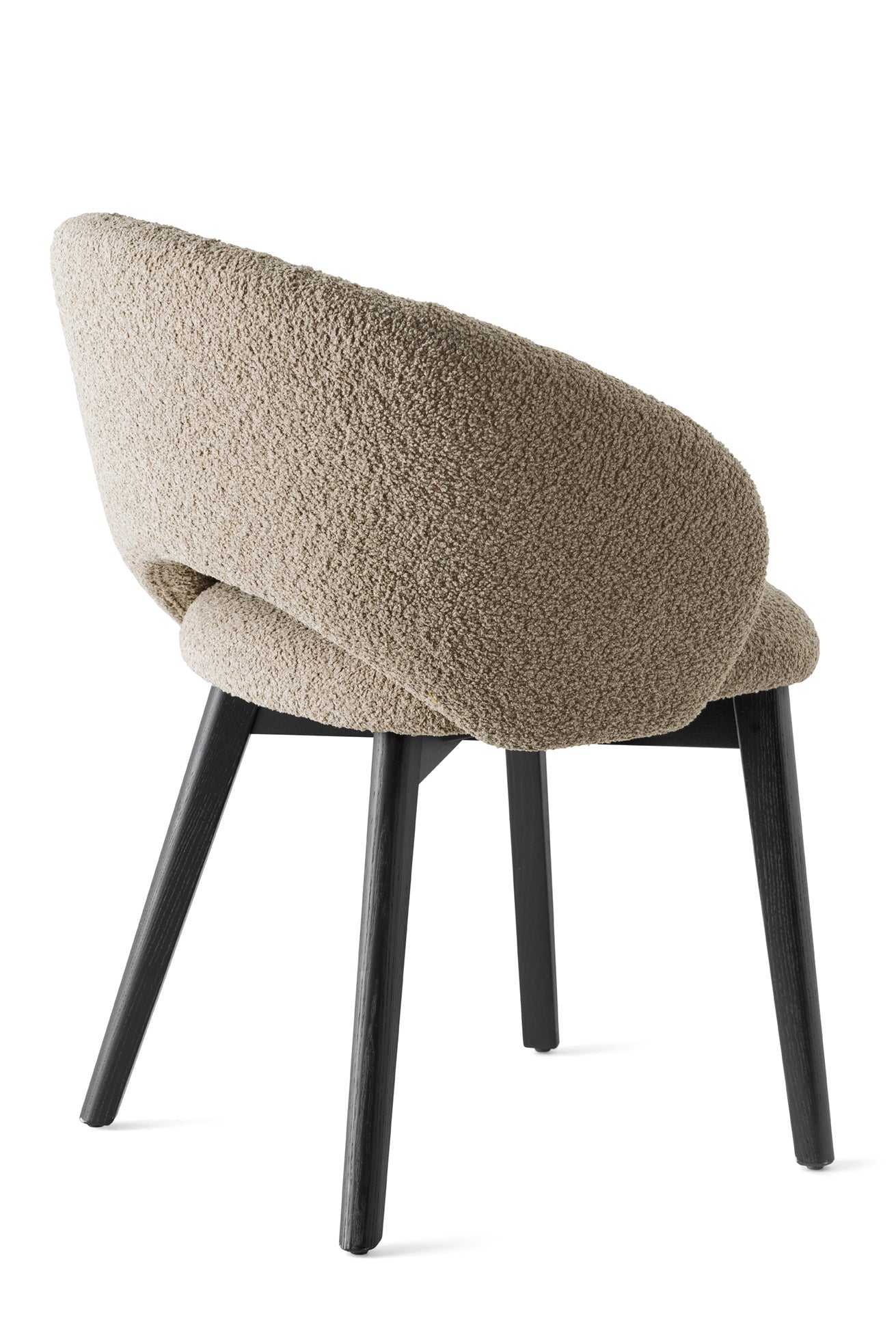 Polsterstuhl ANIME mit schwarzem Holzgestell