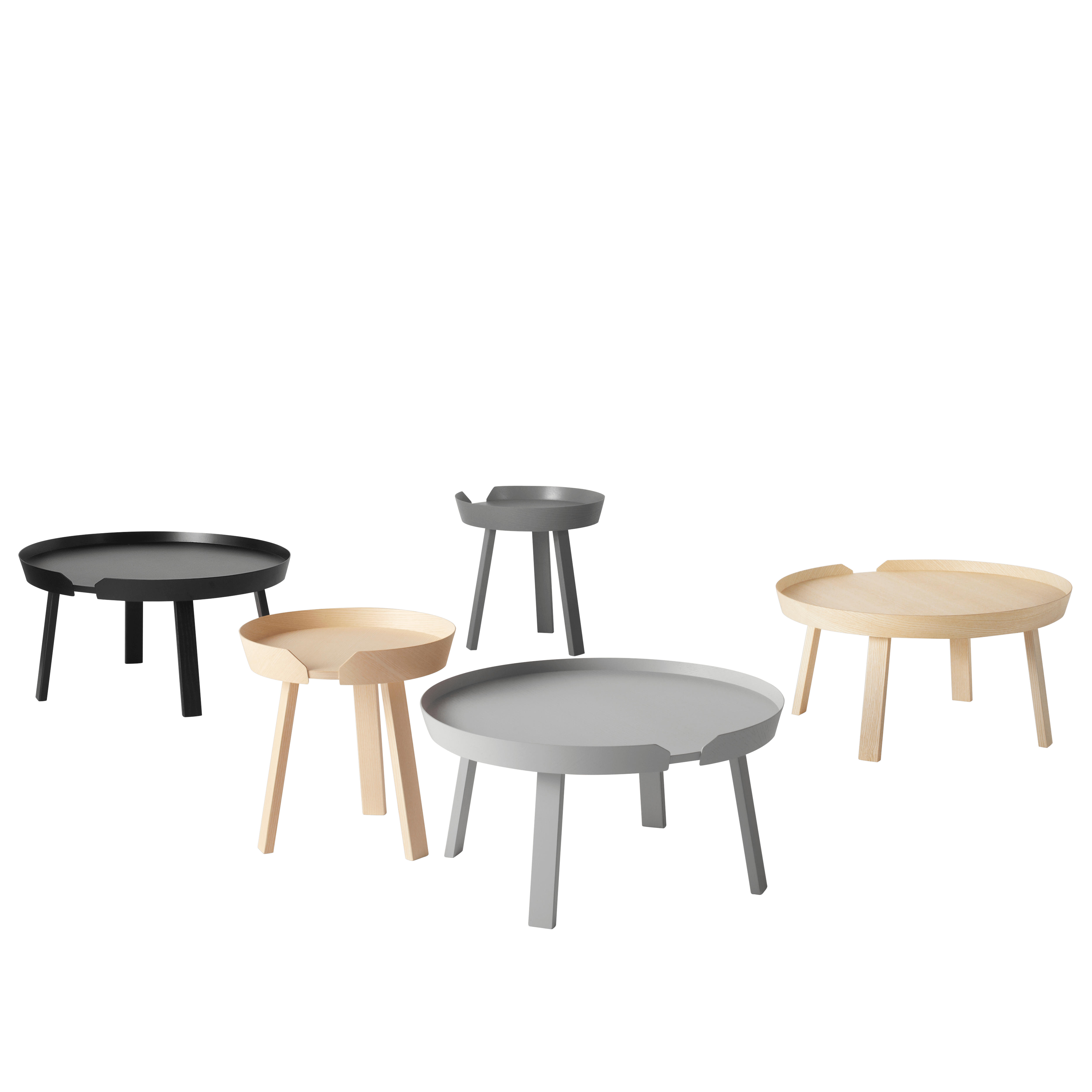 AROUND Gray Side Table