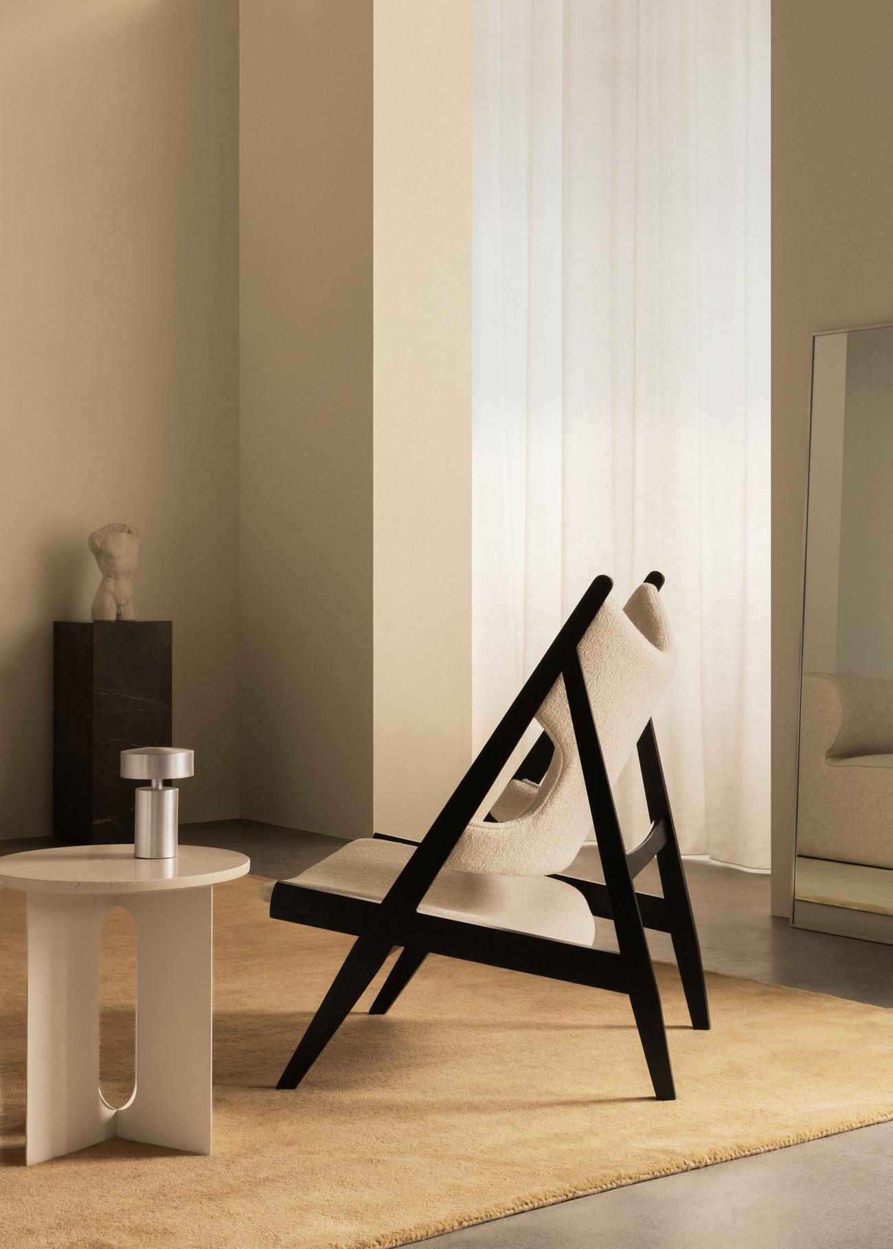 Tragbare Lampe COLUMN poliertes Aluminium