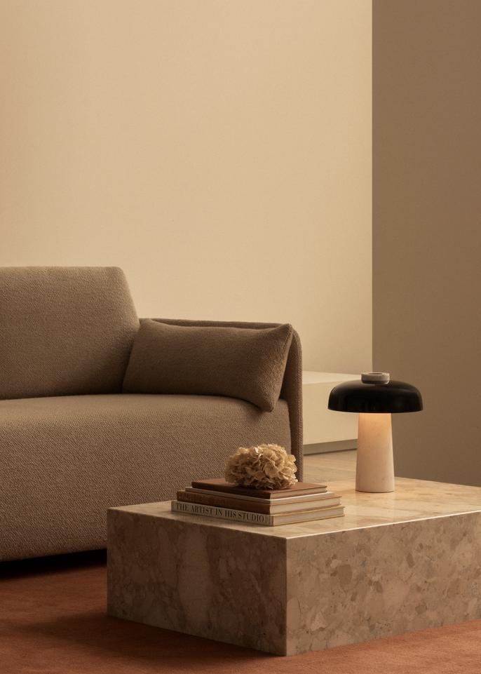 Sofa with sleeping function 3-seater light beige [Julia]