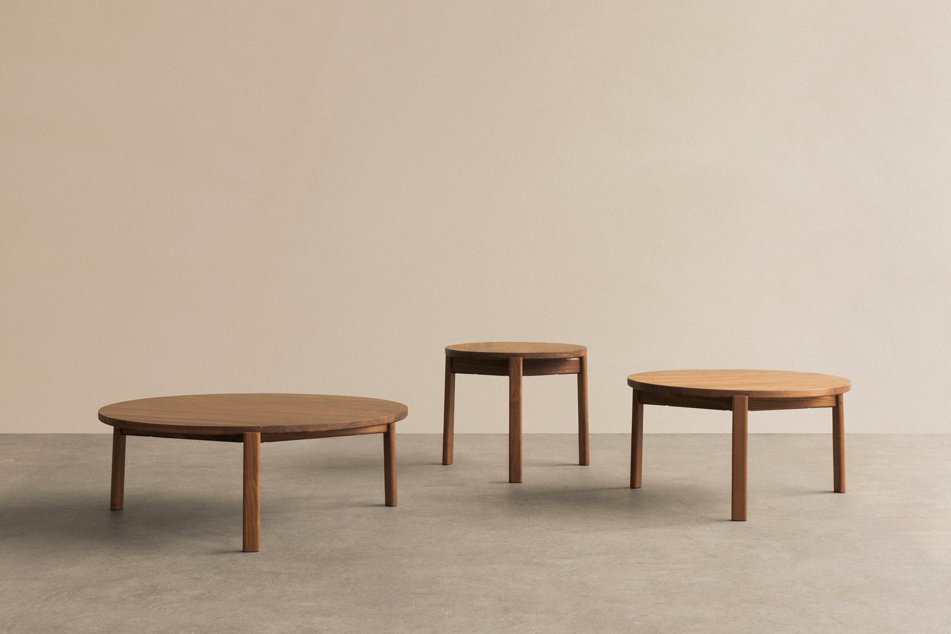 PASSAGE walnut wood coffee table