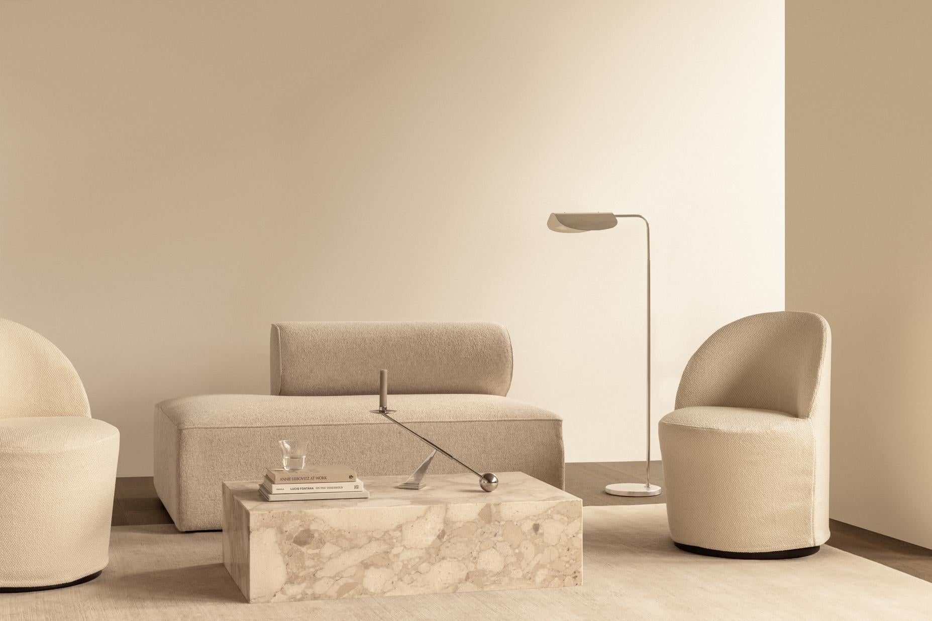 TEAROOM brown swivel armchair