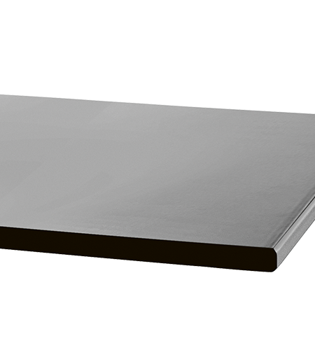 BAGUETTE Tisch mit schwarzem Aluminiumgestell