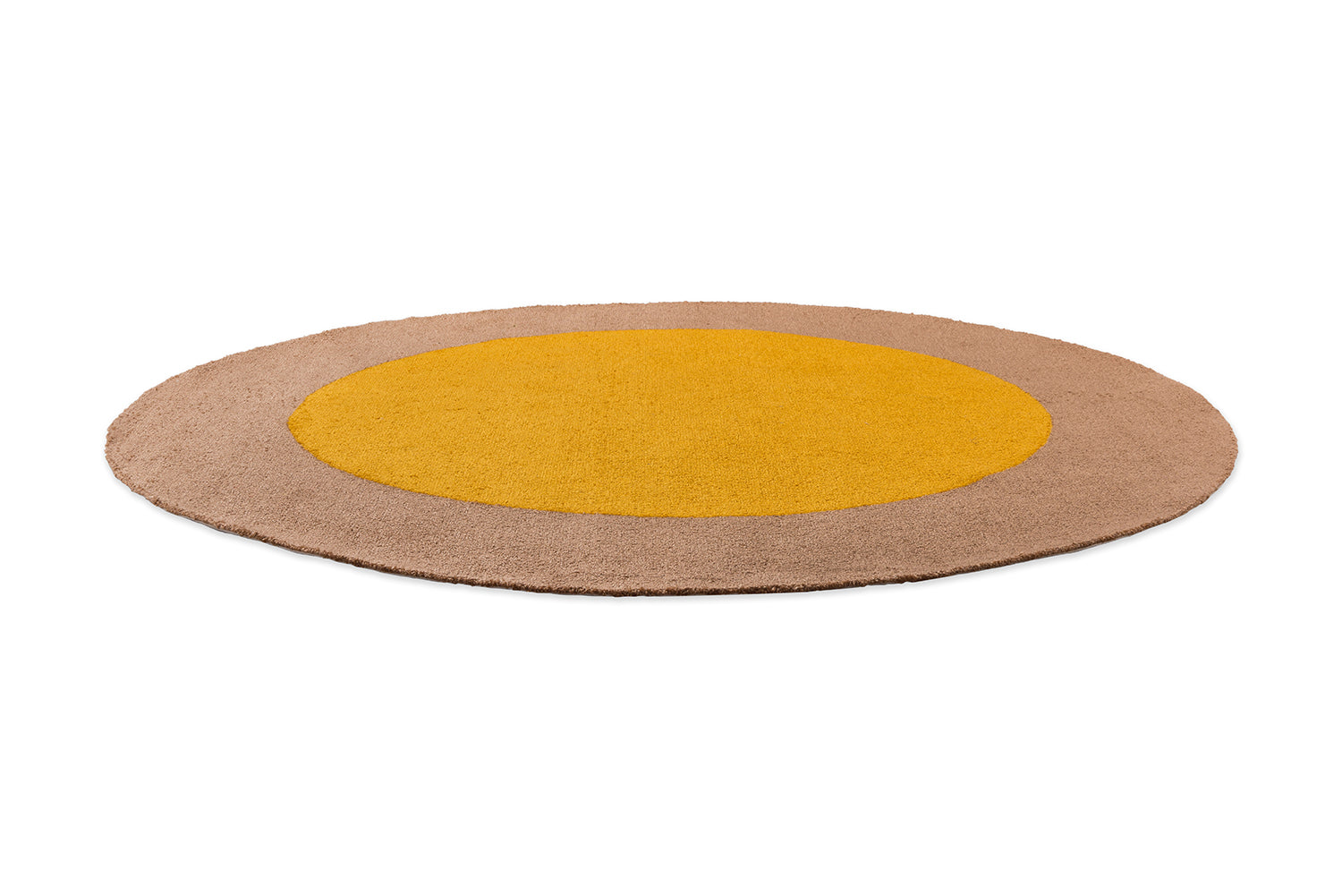 External rug Festival Round Yellow