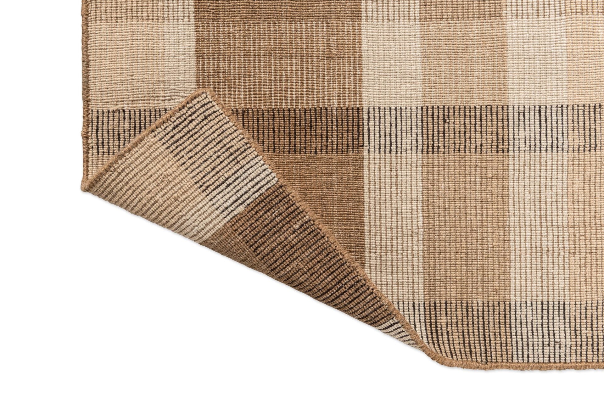 Outdoor rug Zona Block Stripe & Check brown-beige