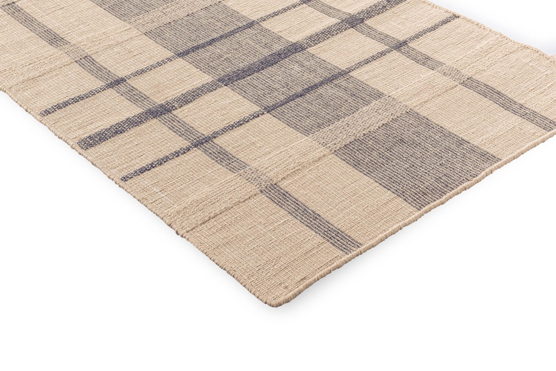 Outdoor rug Zona Block Stripe & Check Blue-Bega