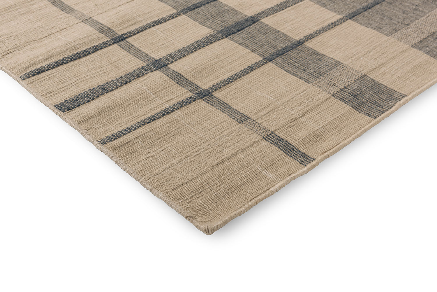 Outdoor rug Zona Block Stripe & Check Blue-Bega