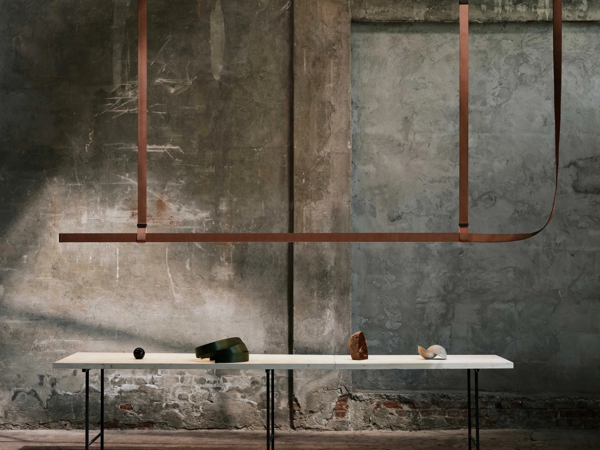 Pendant lamp BELT copper brown [Antonina] [Amelia spr]