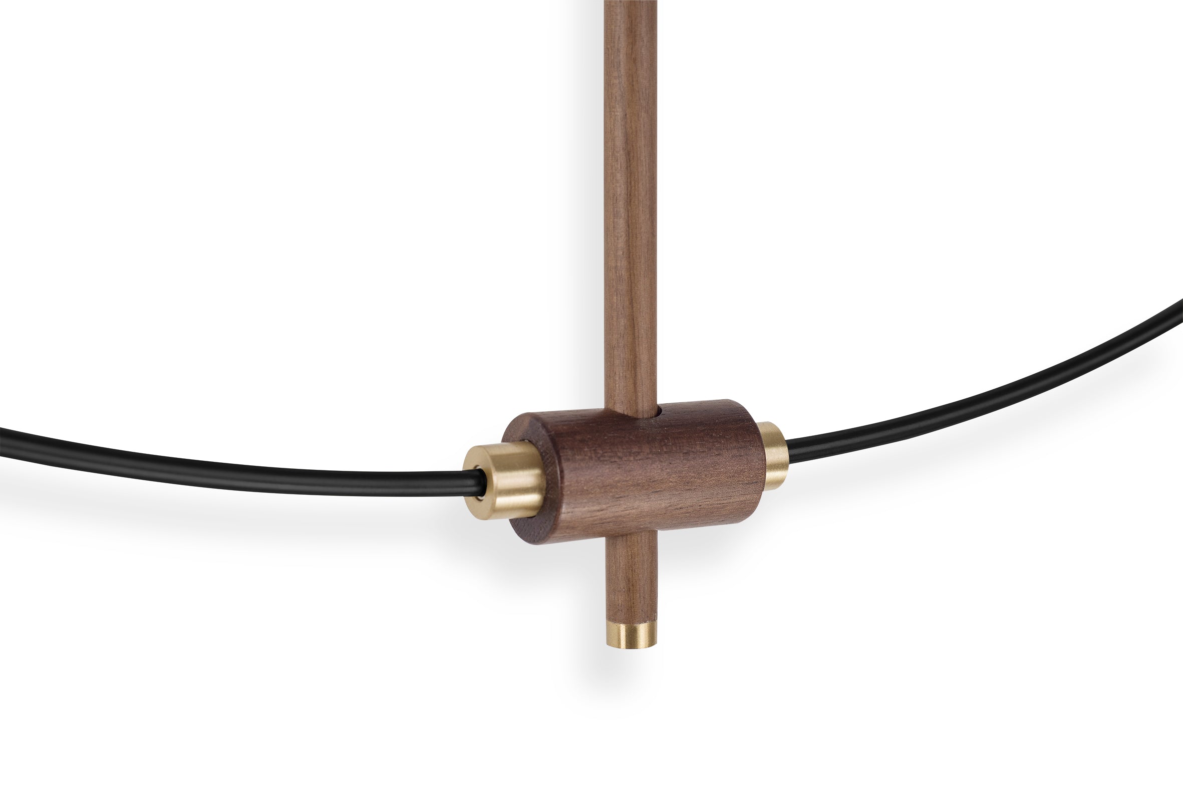 Wanduhr BILBAO PREMIUM Nussbaum mit Schwarz