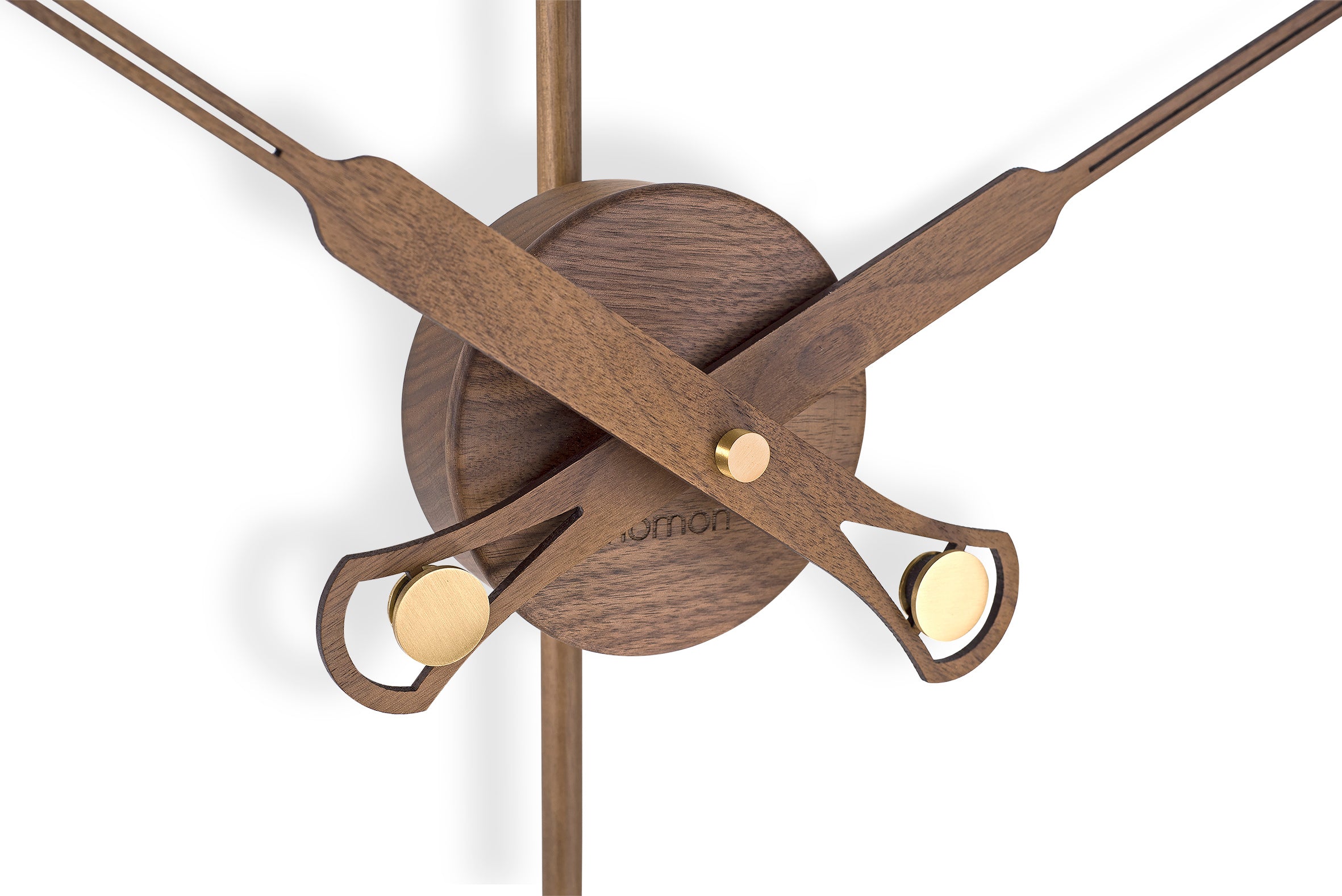 Wanduhr BILBAO PREMIUM Nussbaum mit Schwarz