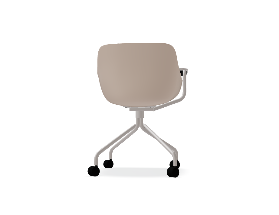 Rotary chair with Baltic remix top metal base with wheels