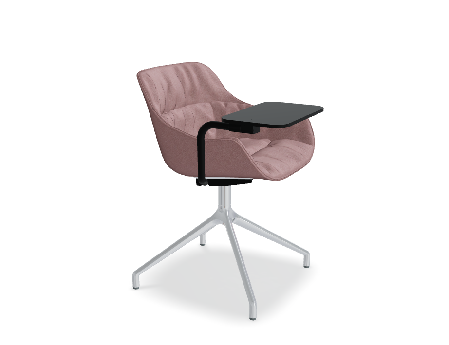 Baltic Soft Duo swivel chair aluminum base