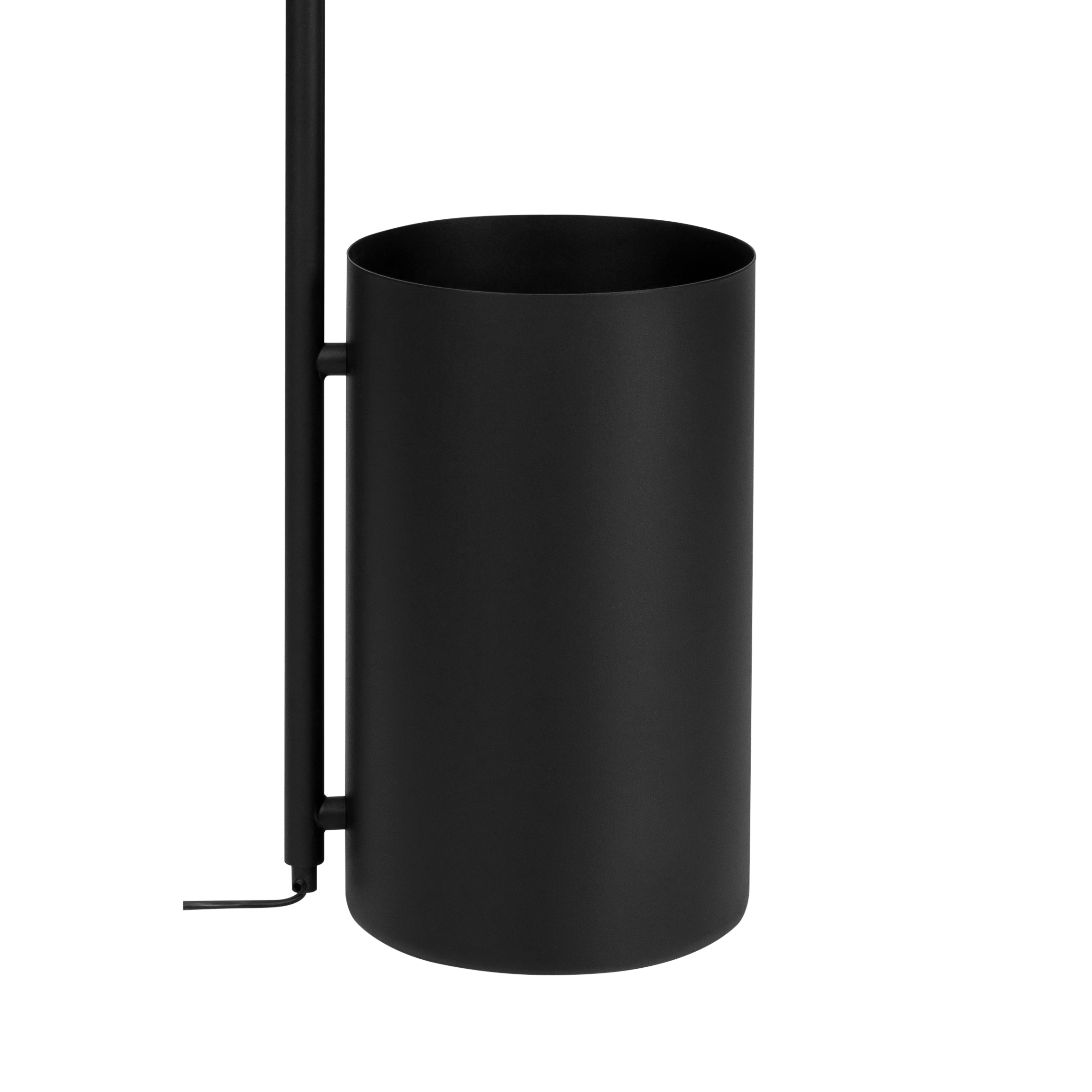 BOTANICA DECO XL black floor lamp with table