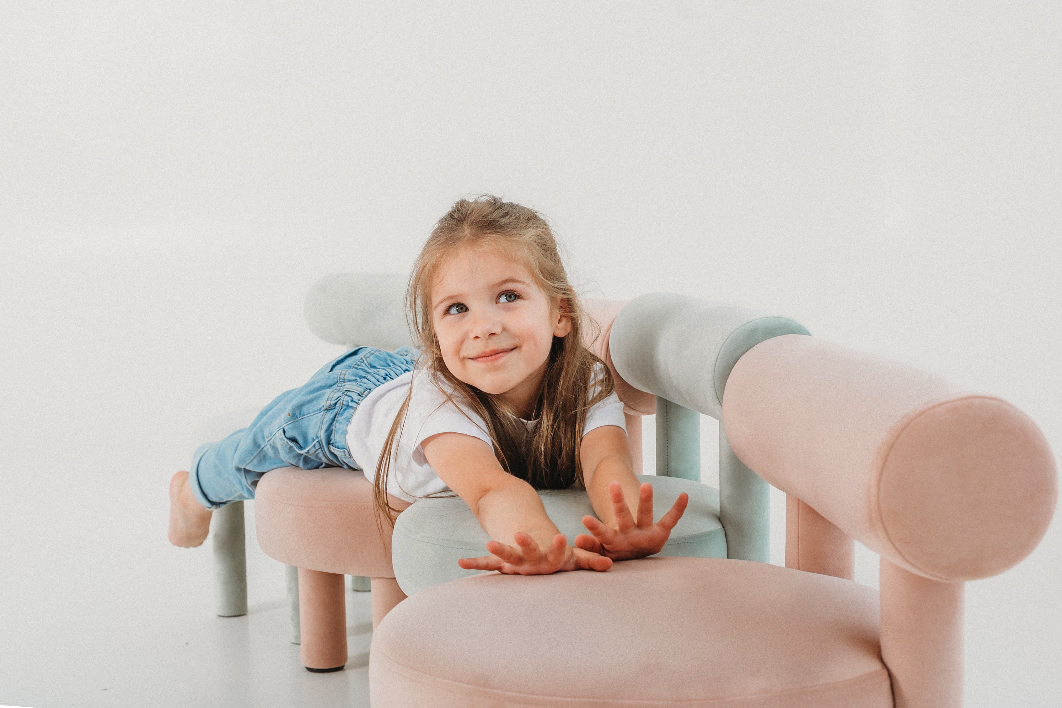 Kindersitzpuff BABY SPHERIC gepolstert