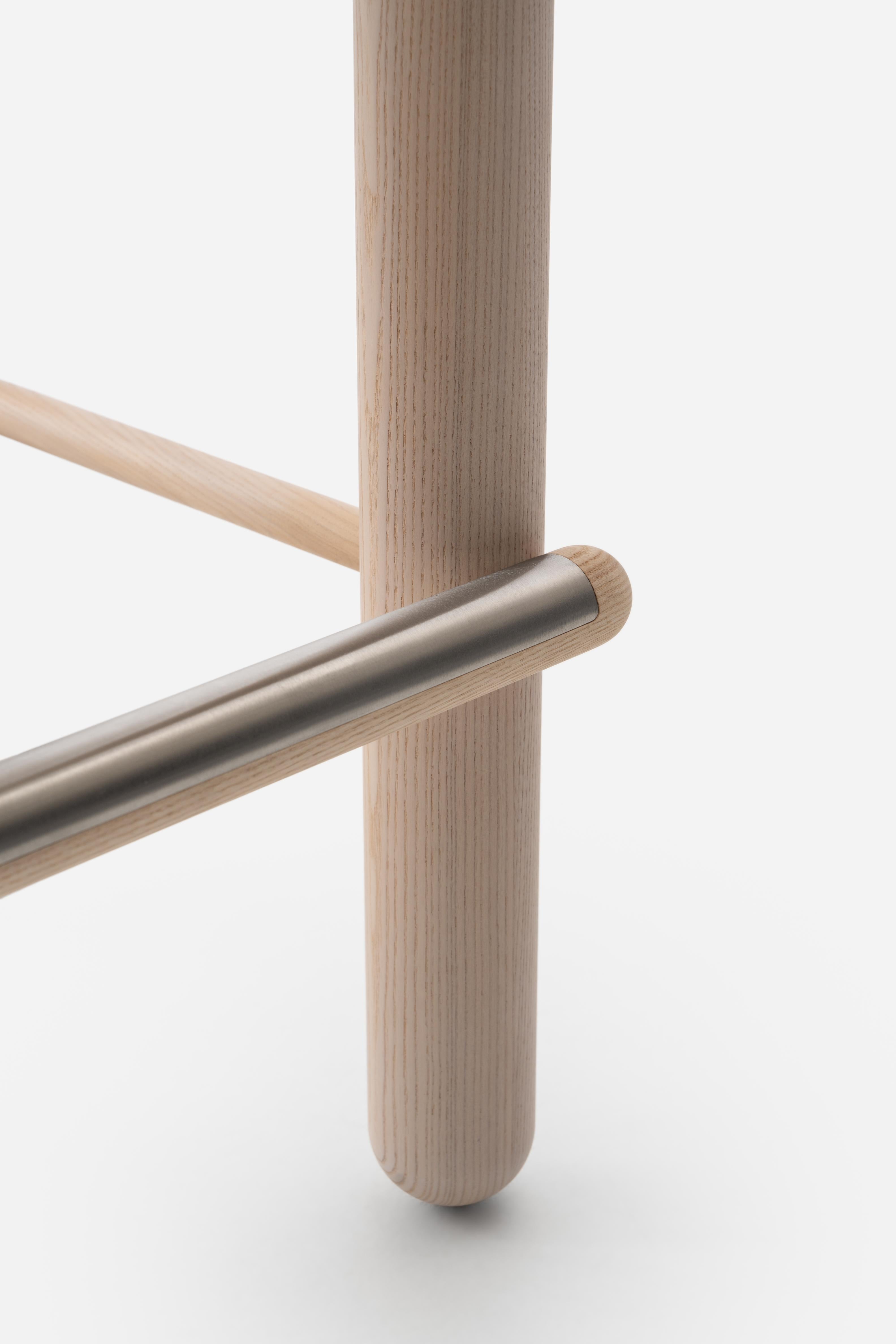 Barhocker FLOCK CS2 gepolstert mit Holzgestell