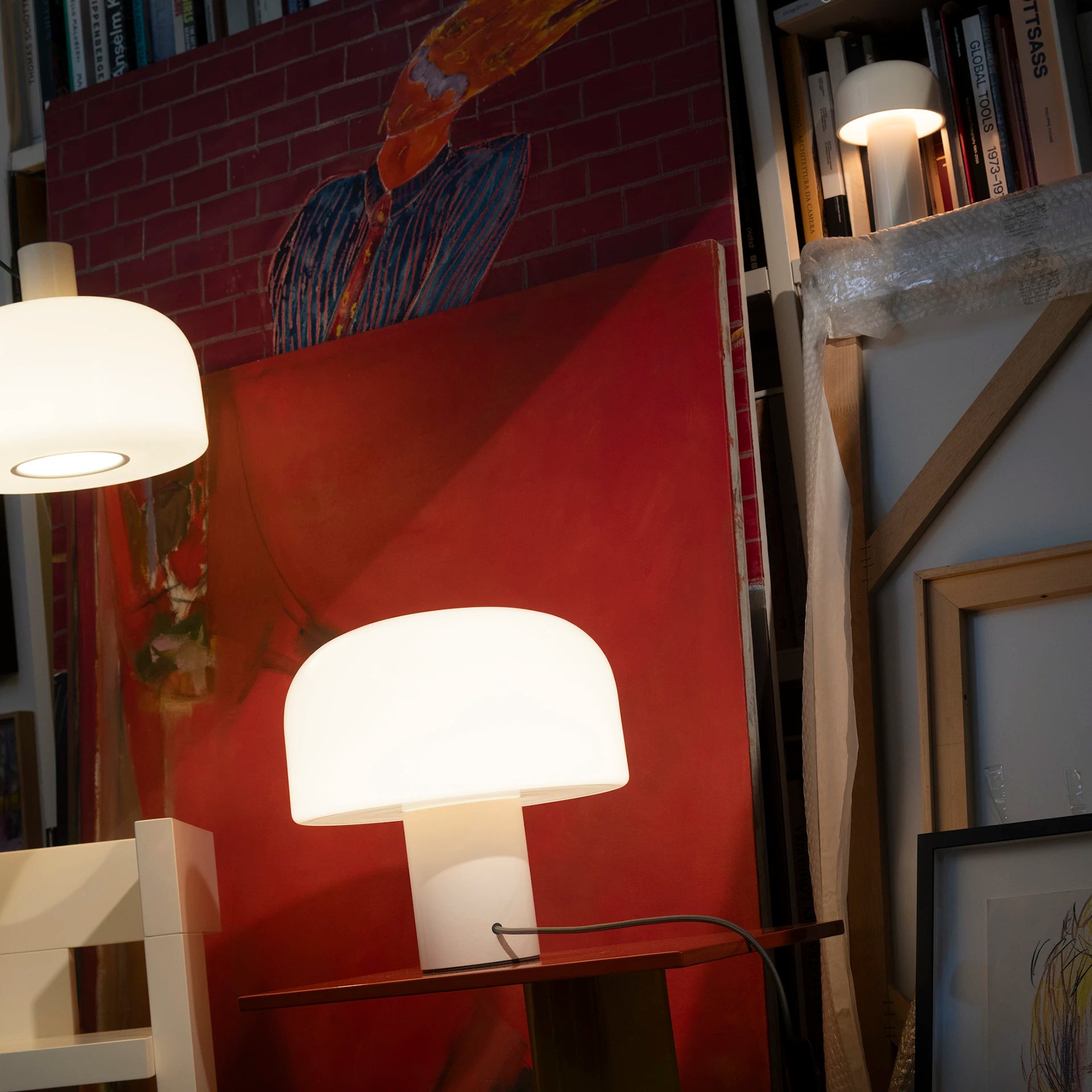 BELLHOP GLASS White Pendant Lamp