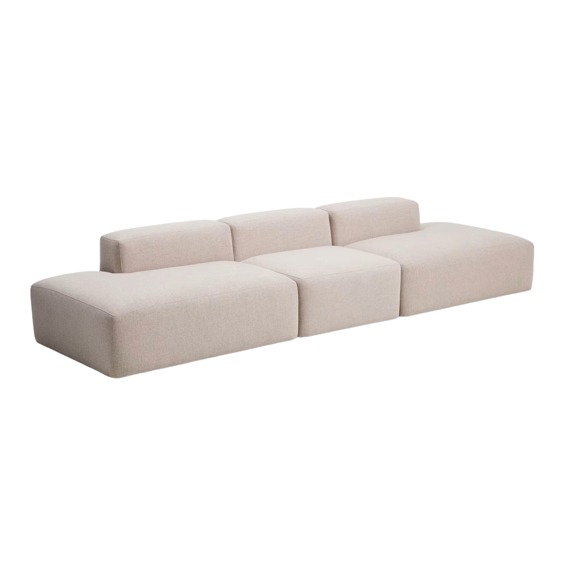 Sofa 4-osobowa BLOK beżowy szenil